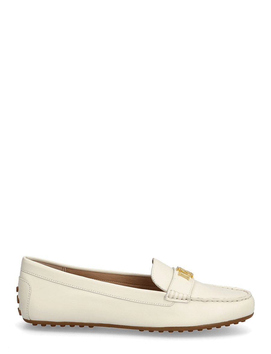 Lauren Ralph Lauren - Barnsbury Nappa Leather Driver - mode trends - soft white with g - 1
