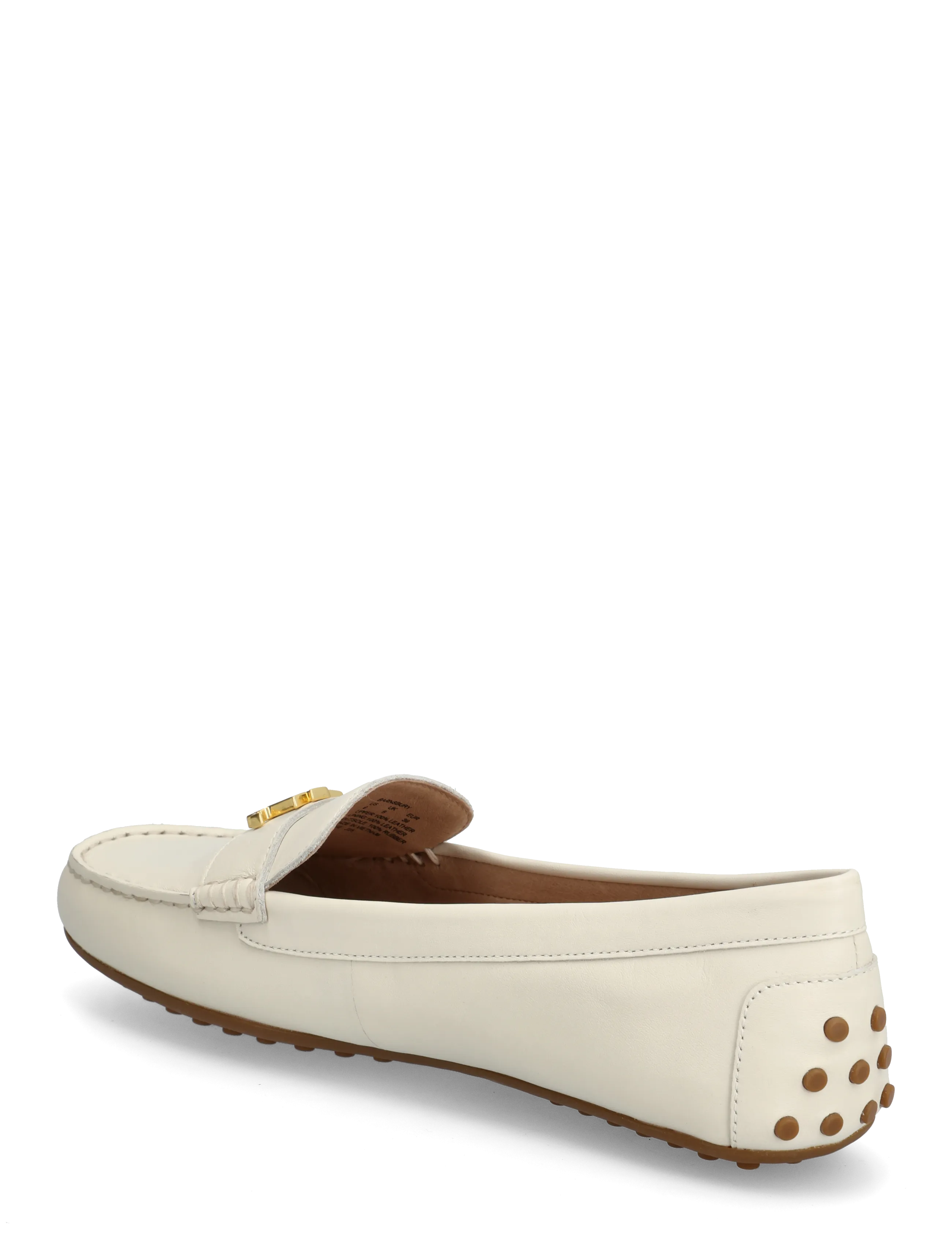 Lauren Ralph Lauren - Barnsbury Nappa Leather Driver - mode trends - soft white with g - 2