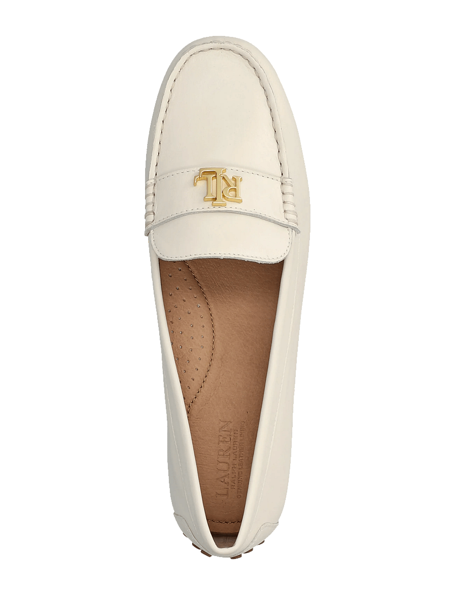 Lauren Ralph Lauren - Barnsbury Nappa Leather Driver - mode trends - soft white with g - 3