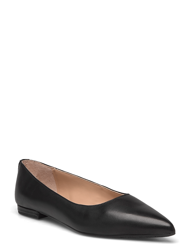 Lauren Ralph Lauren - Londyn Burnished Leather Ballet Flat - særlige begivenheder - black - 0