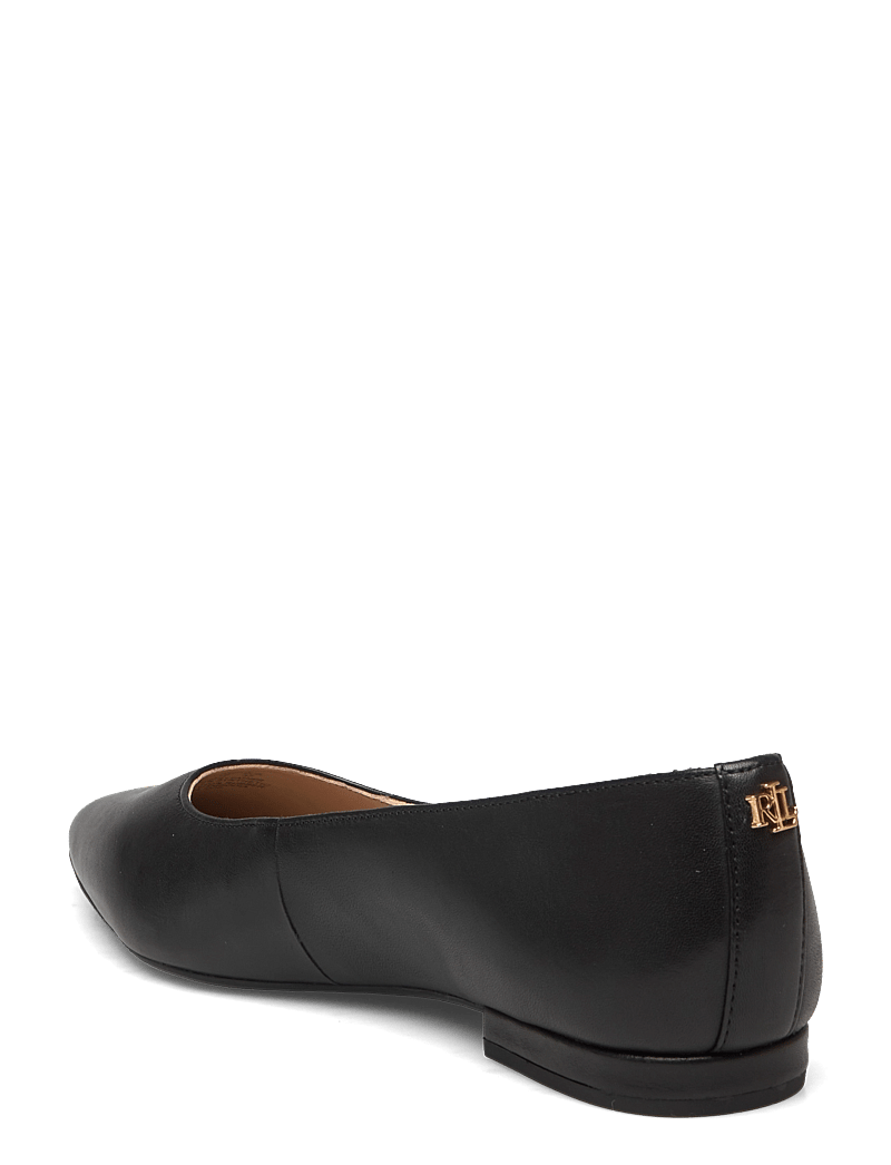 Lauren Ralph Lauren - Londyn Burnished Leather Ballet Flat - særlige begivenheder - black - 2
