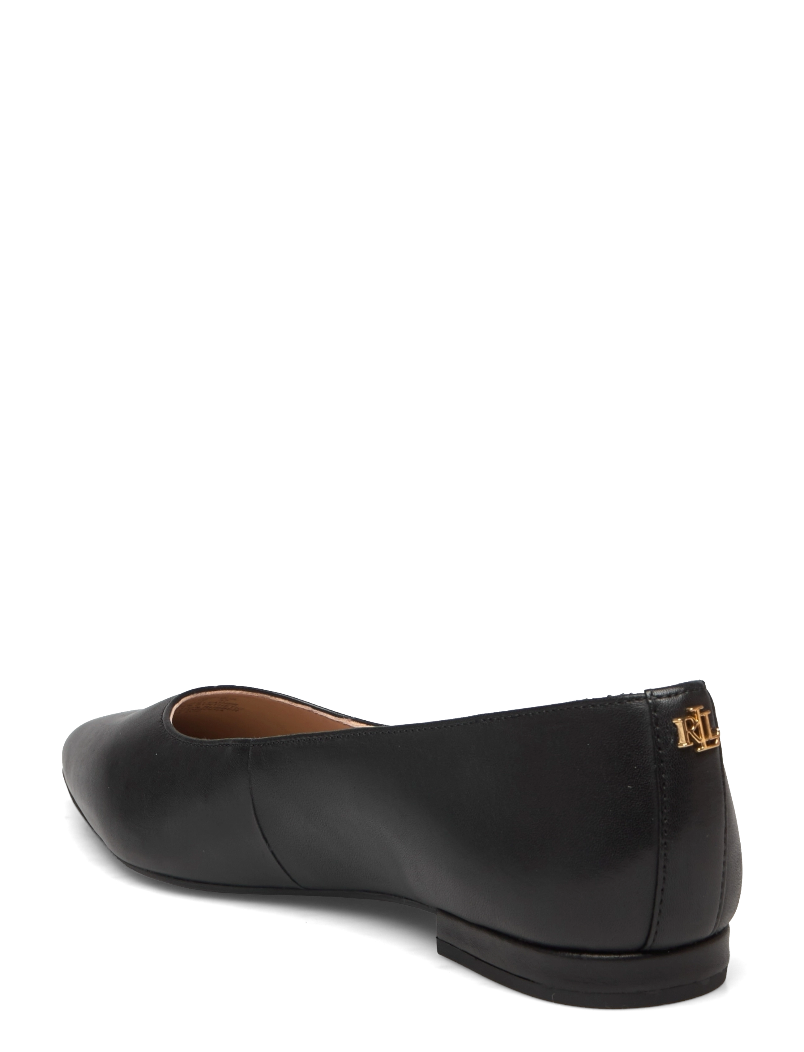 Lauren Ralph Lauren - Londyn Burnished Leather Ballet Flat - black - 2