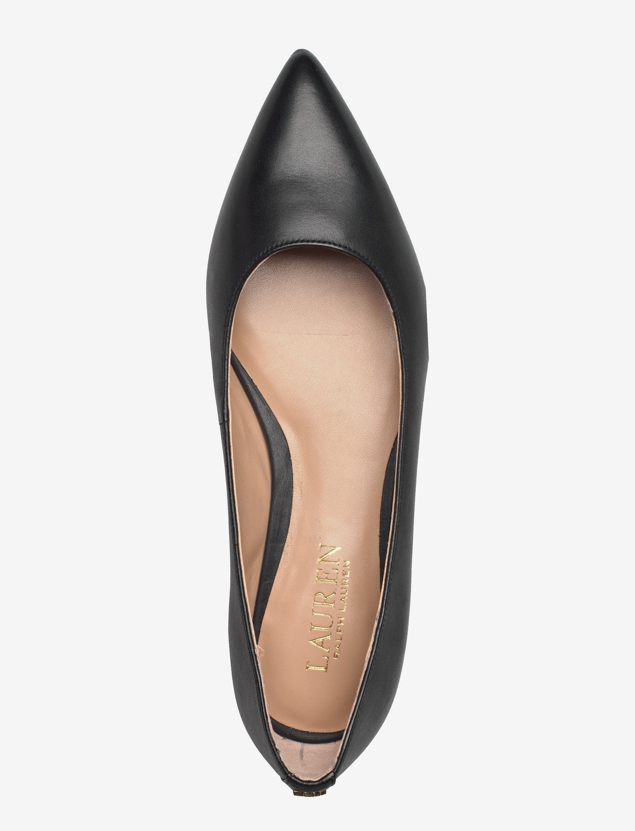 Lauren Ralph Lauren - Londyn Burnished Leather Ballet Flat - særlige begivenheder - black - 3