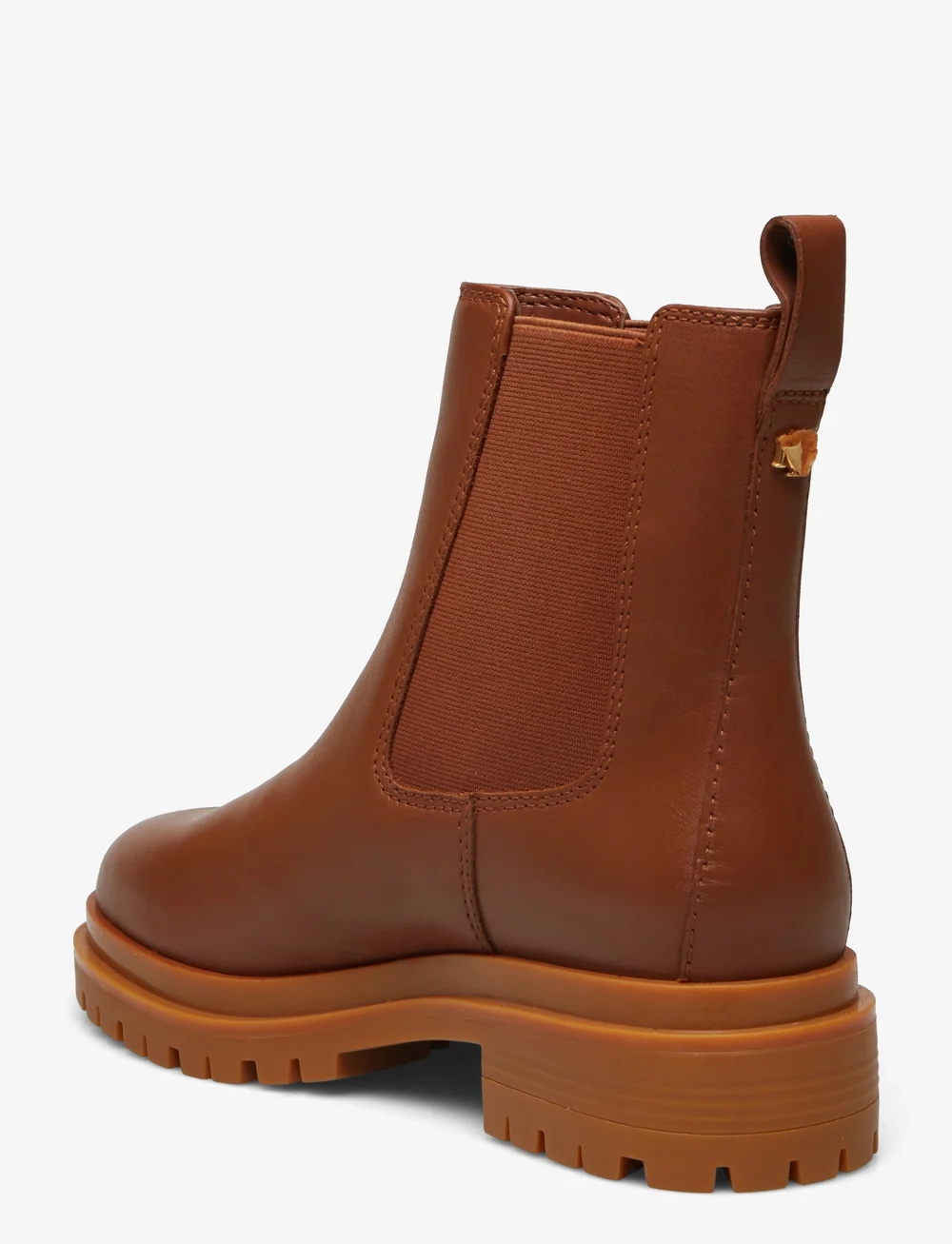 Lauren Ralph Lauren Corinne Burnished Leather Bootie Chelsea