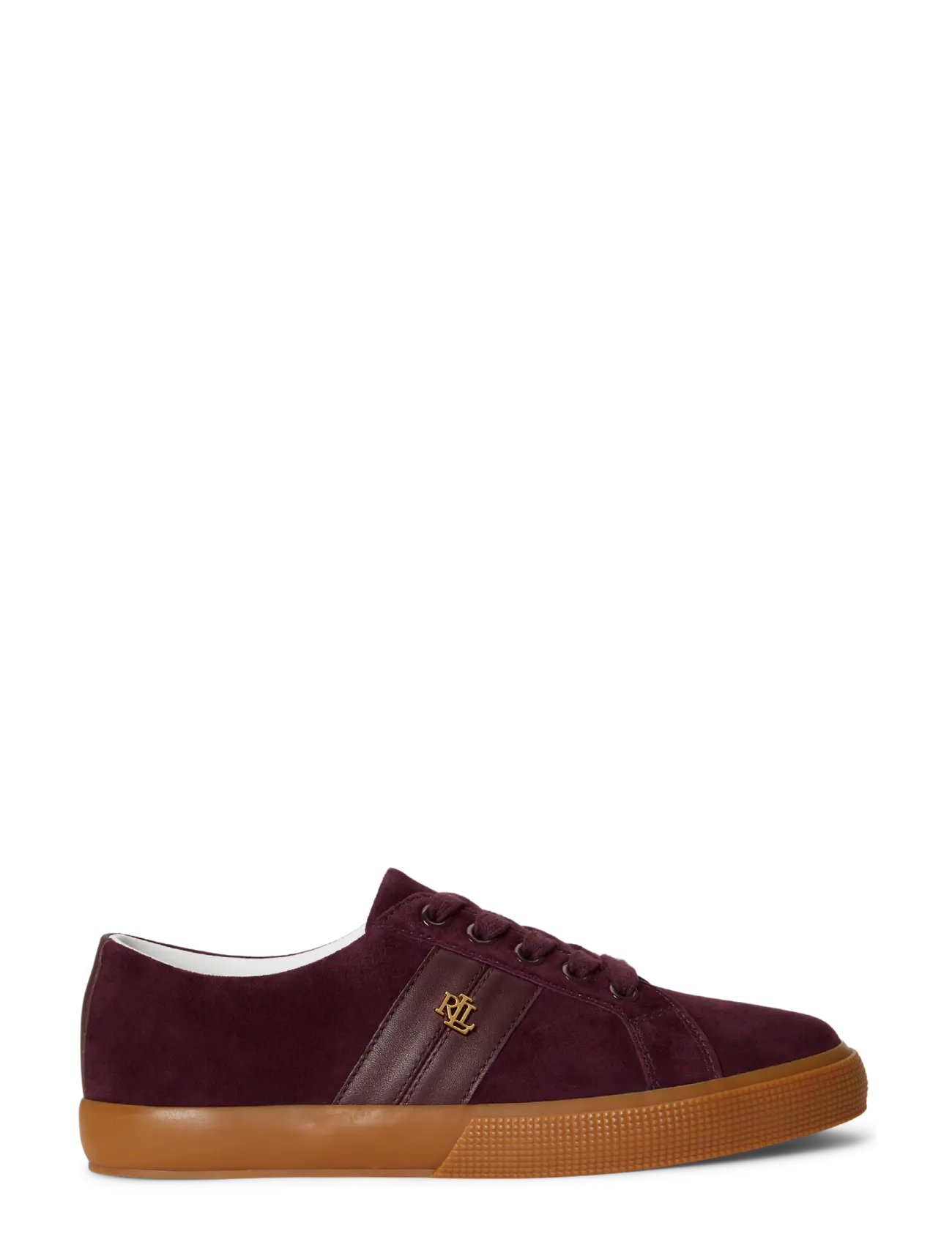 Lauren Ralph Lauren KIDSUEDE/SOFTNAPPA-JANSON II-SK-VLC - Sneaker - DARK GARNET/DARK / burgundy