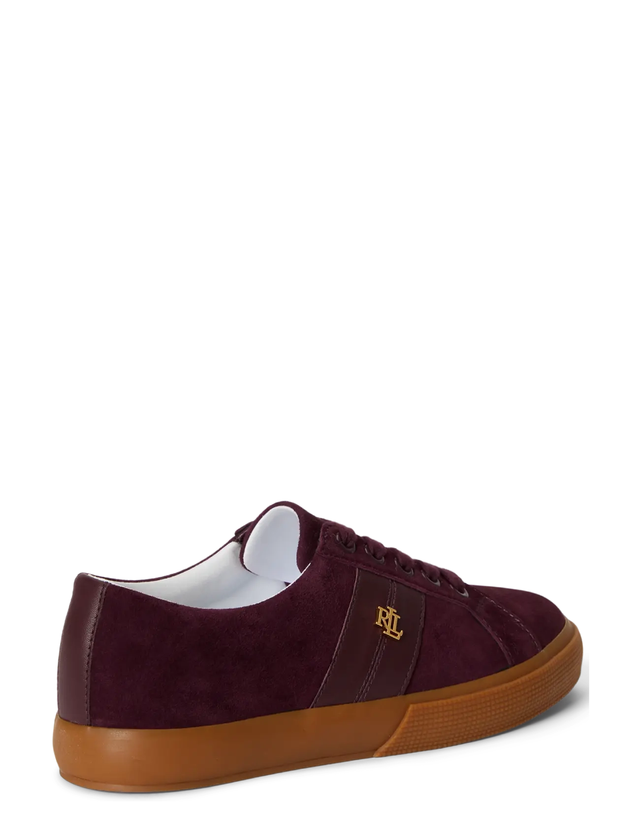 Lauren Ralph Lauren - KIDSUEDE/SOFTNAPPA-JANSON II-SK-VLC - niedrige sneaker - dark garnet/dark - 1