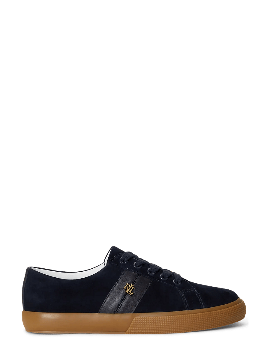 Lauren Ralph Lauren - KIDSUEDE/SOFTNAPPA-JANSON II-SK-VLC - niedrige sneaker - lauren navy/laure - 0