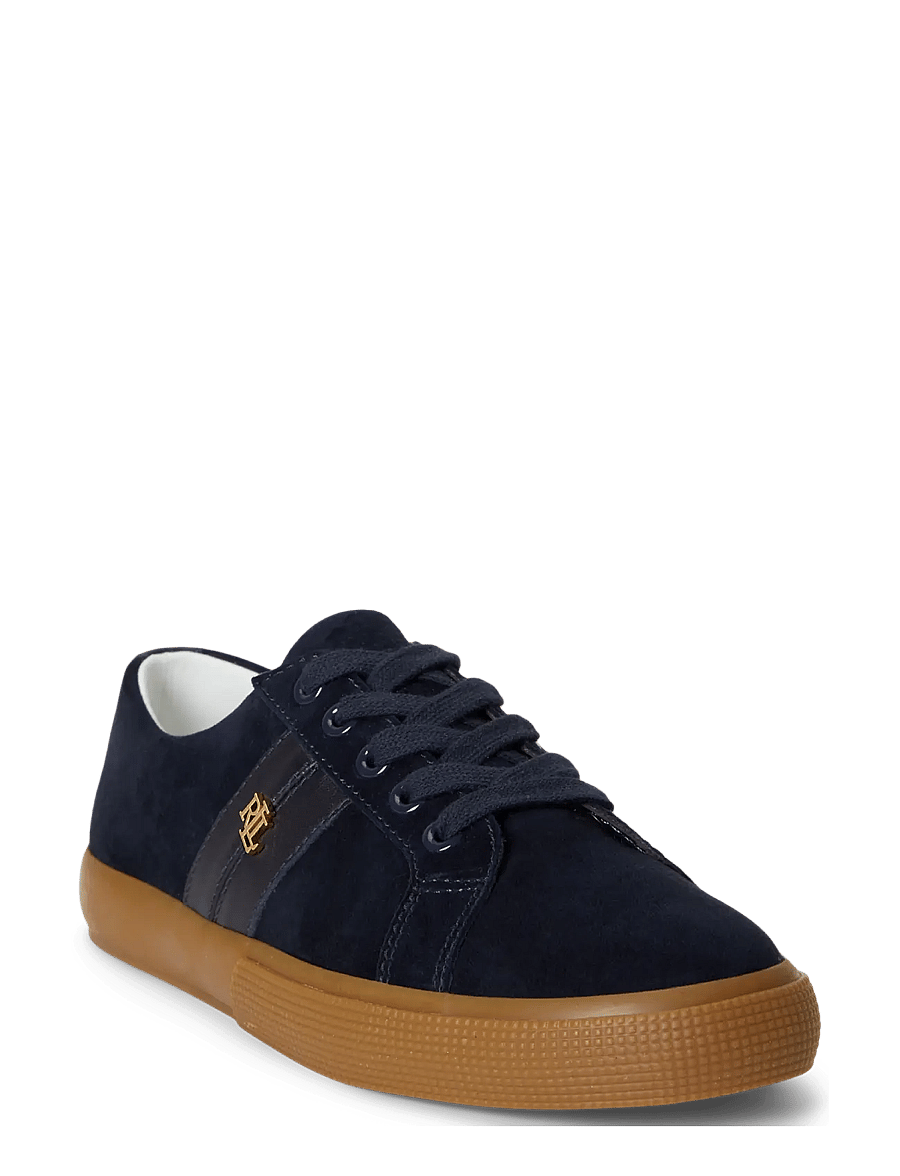 Lauren Ralph Lauren - KIDSUEDE/SOFTNAPPA-JANSON II-SK-VLC - niedrige sneaker - lauren navy/laure - 3