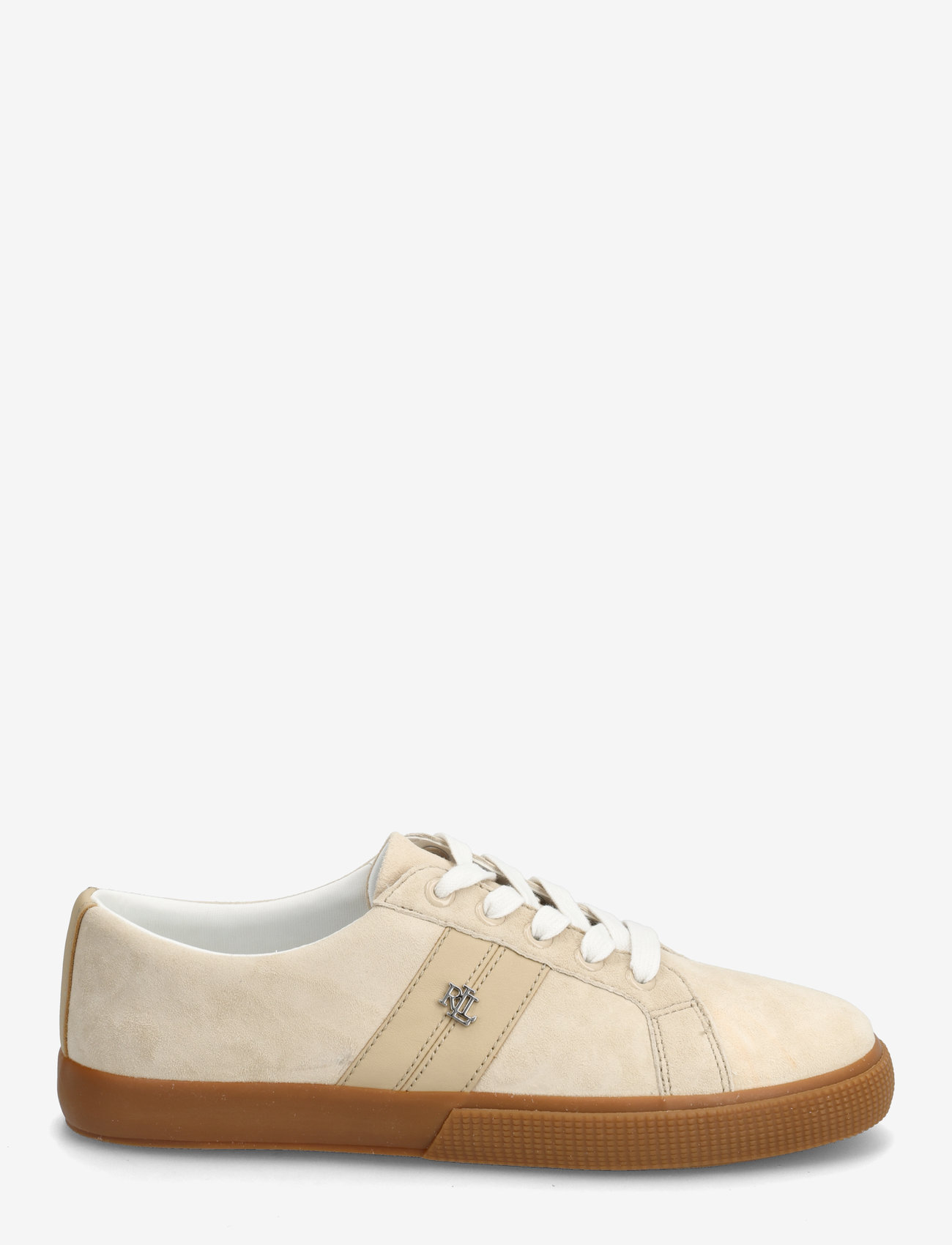 Lauren Ralph Lauren - Janson II Suede & Nappa Leather Sneaker - low top sneakers - sand dune - 1