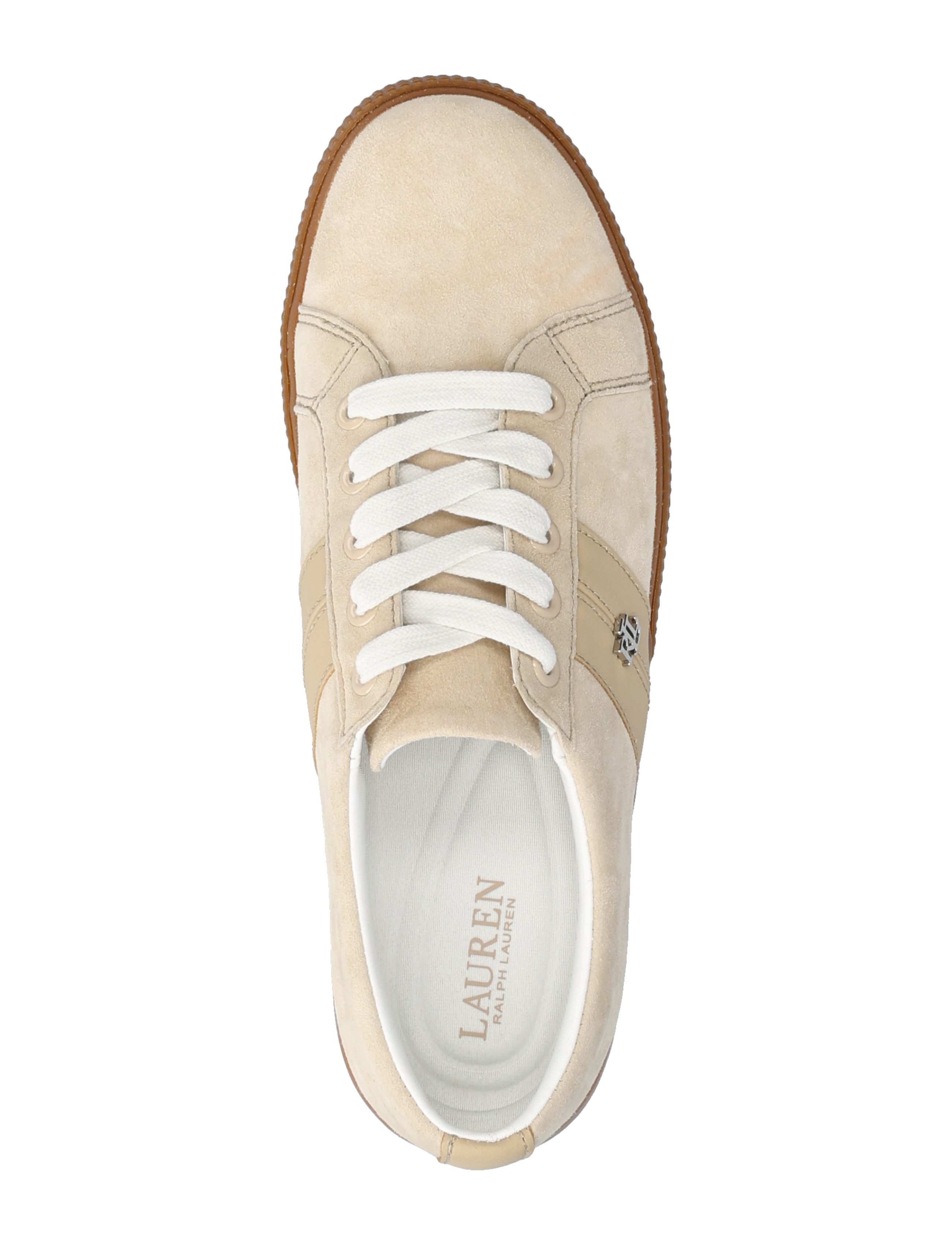 Lauren Ralph Lauren - KIDSUEDE/SOFTNAPPA-JANSON II-SK-VLC - lave sneakers - sand dune - 3
