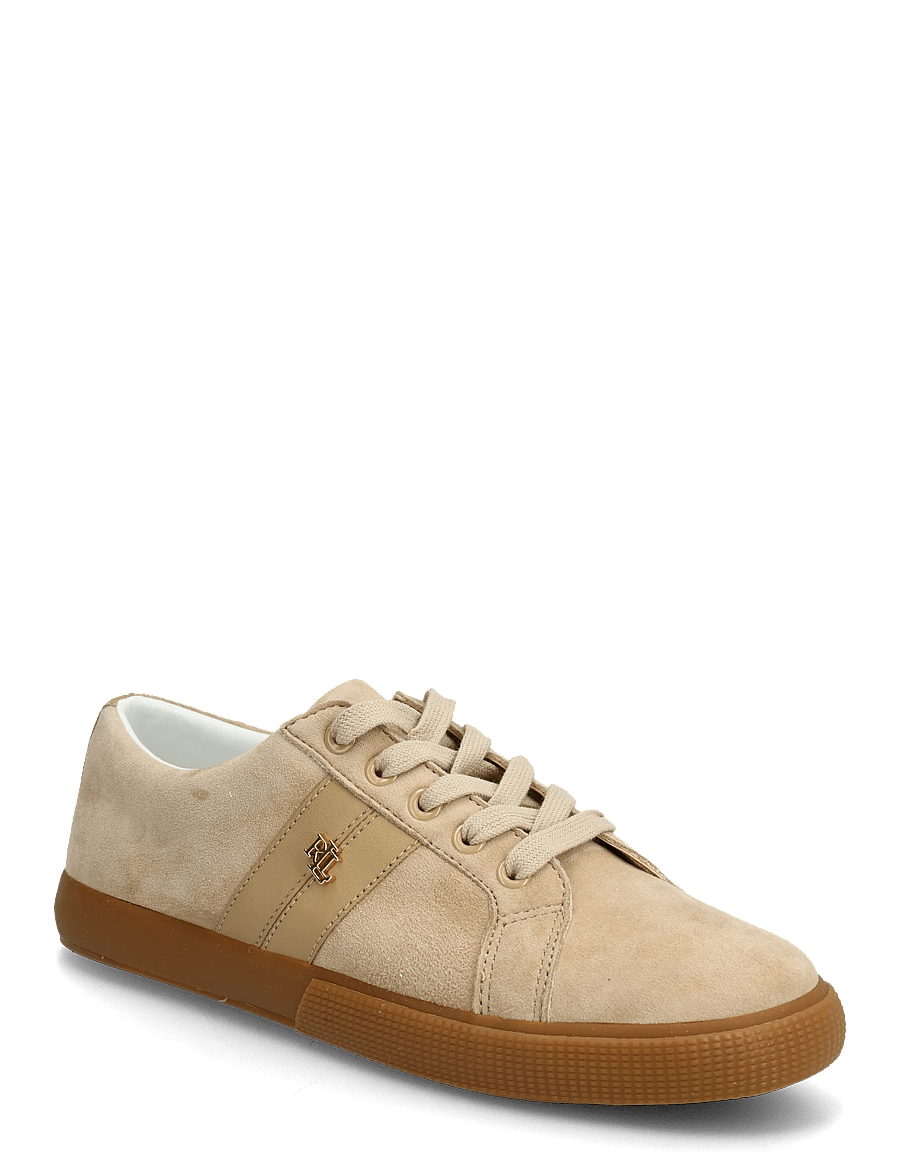 Lauren Ralph Lauren - Janson II Suede & Nappa Leather Sneaker - baskets basses - tan/tan - 0