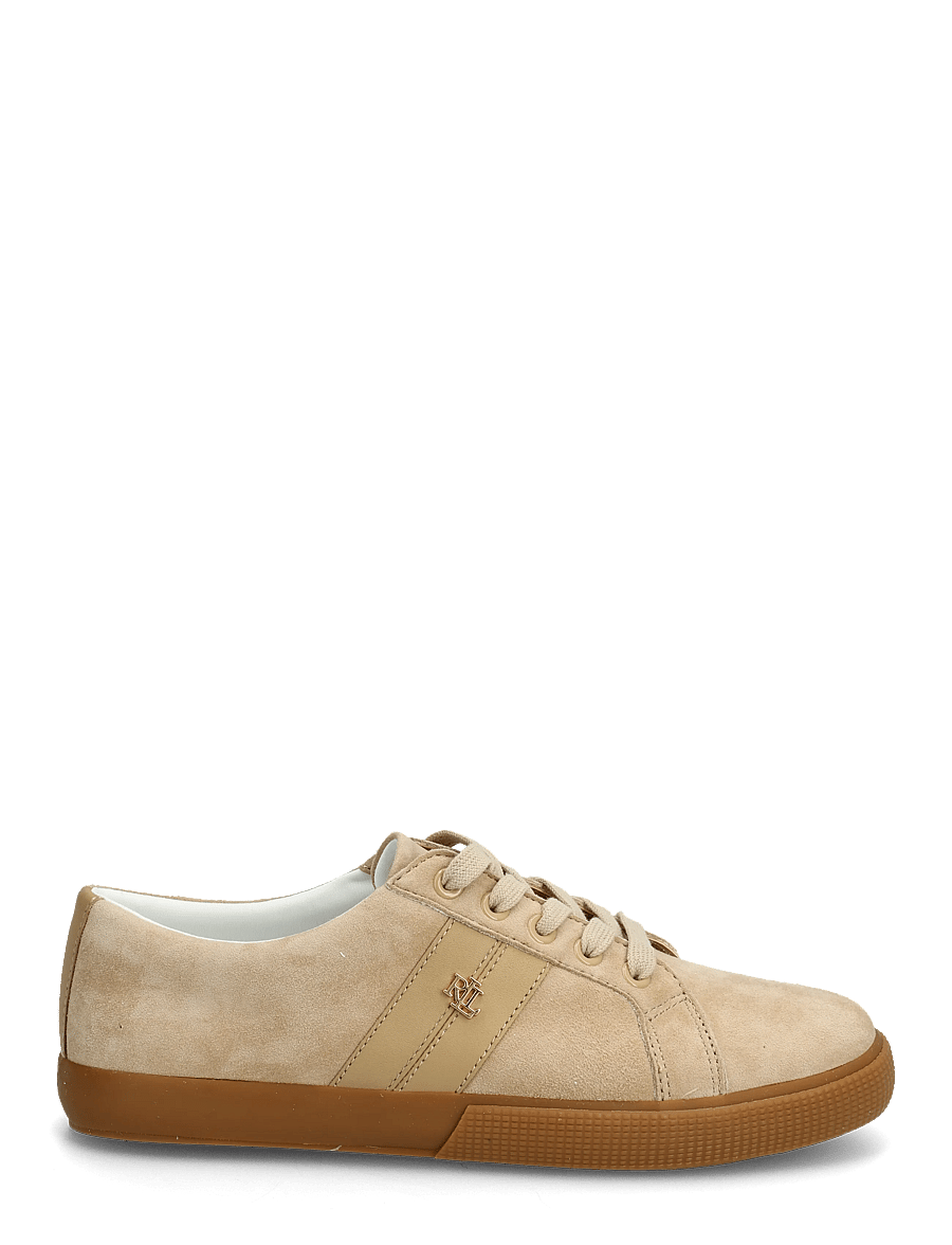 Lauren Ralph Lauren - Janson II Suede & Nappa Leather Sneaker - baskets basses - tan/tan - 1