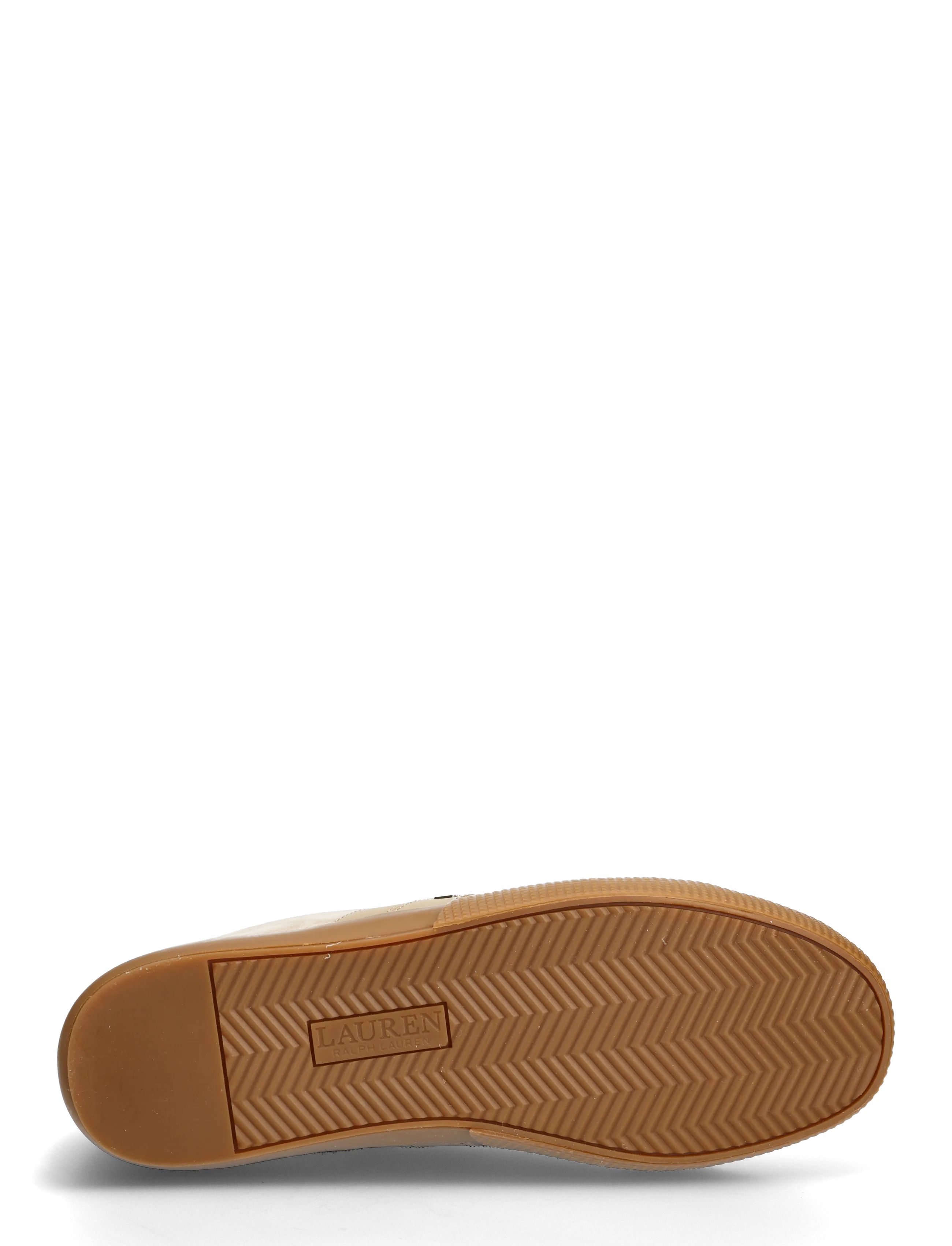 Lauren Ralph Lauren - Janson II Suede & Nappa Leather Sneaker - baskets basses - tan/tan - 4