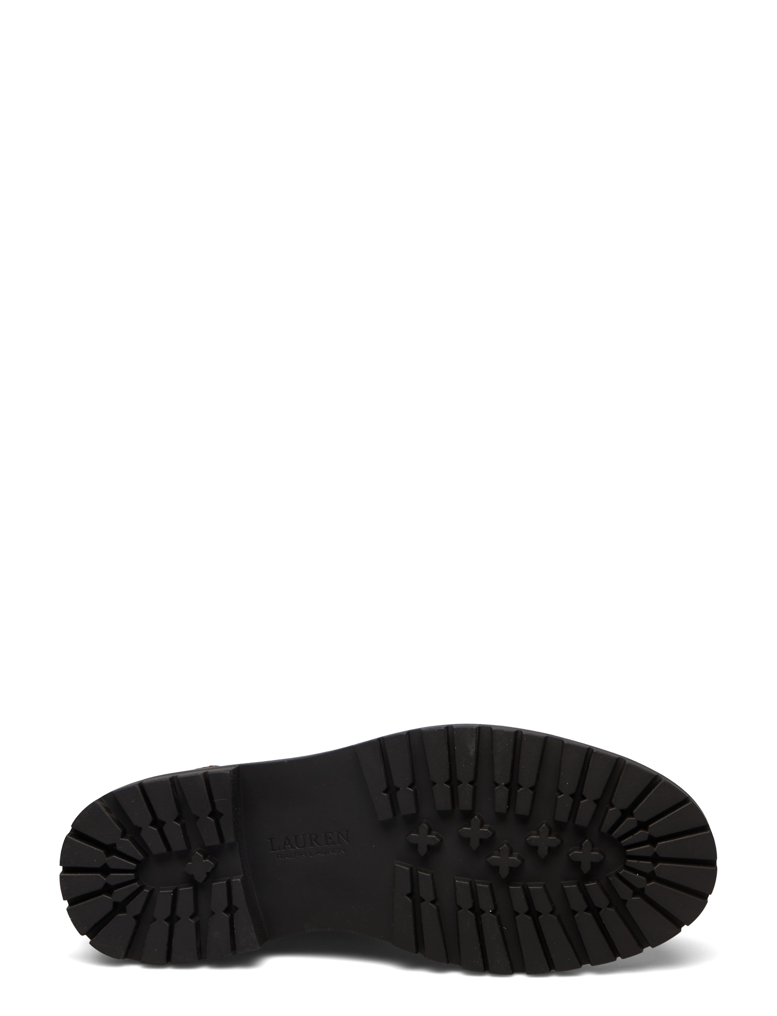 Lauren Ralph Lauren - Corinne Embossed Leather Bootie - honey - 4