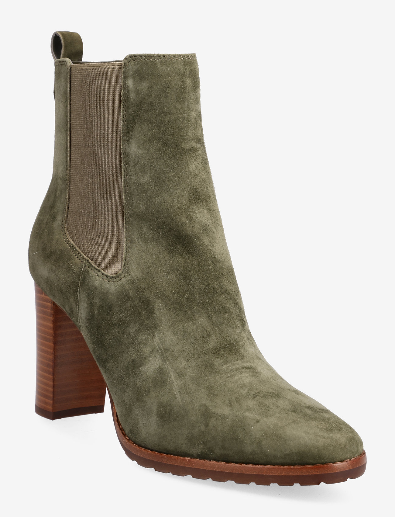 Lauren Ralph Lauren Mylah Suede Bootie - Enkellaarsjes met hak - Boozt.com ralph lauren enkellaarzen
