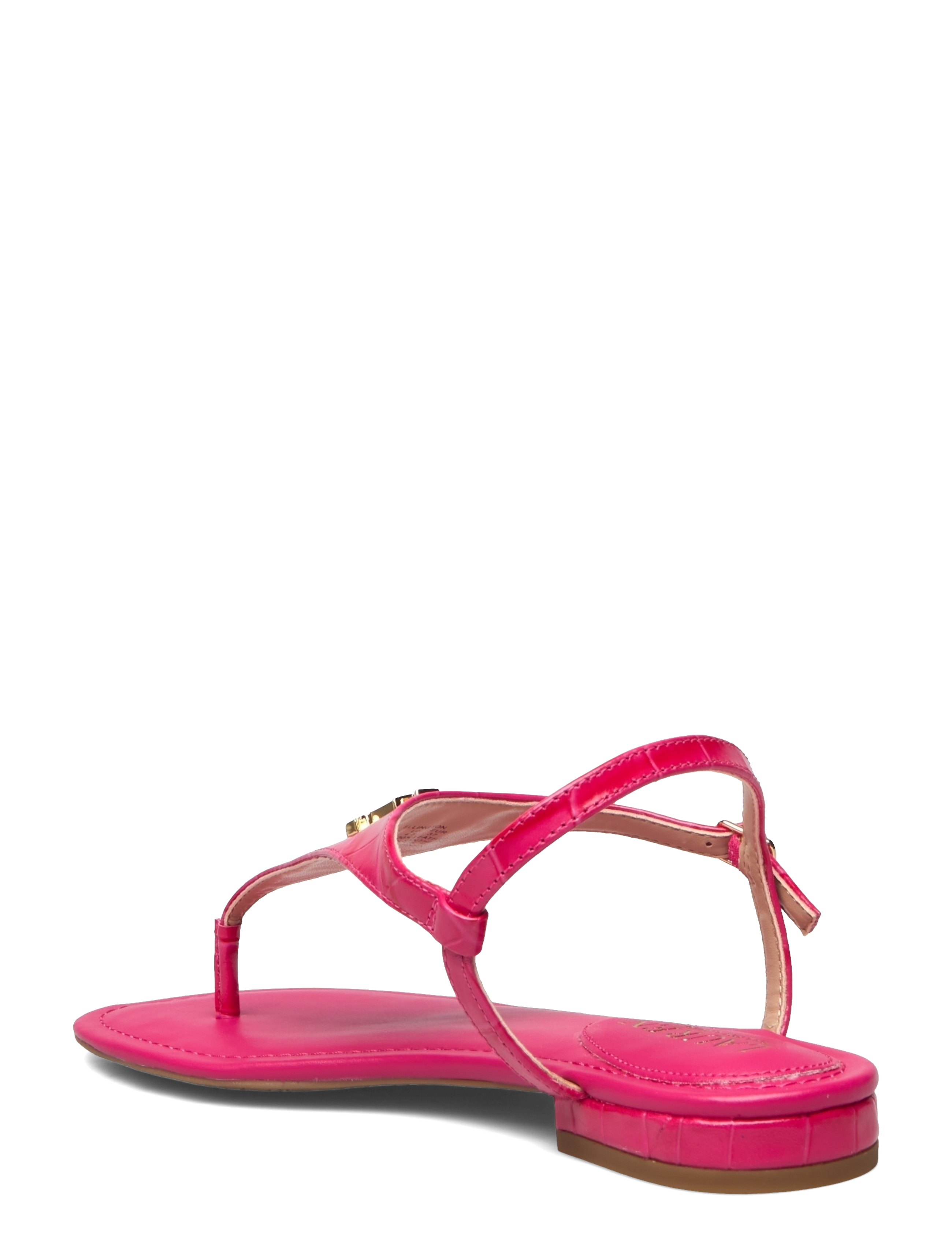 Lauren Ralph Lauren - Ellington Embossed Leather Sandal - sport pink - 2