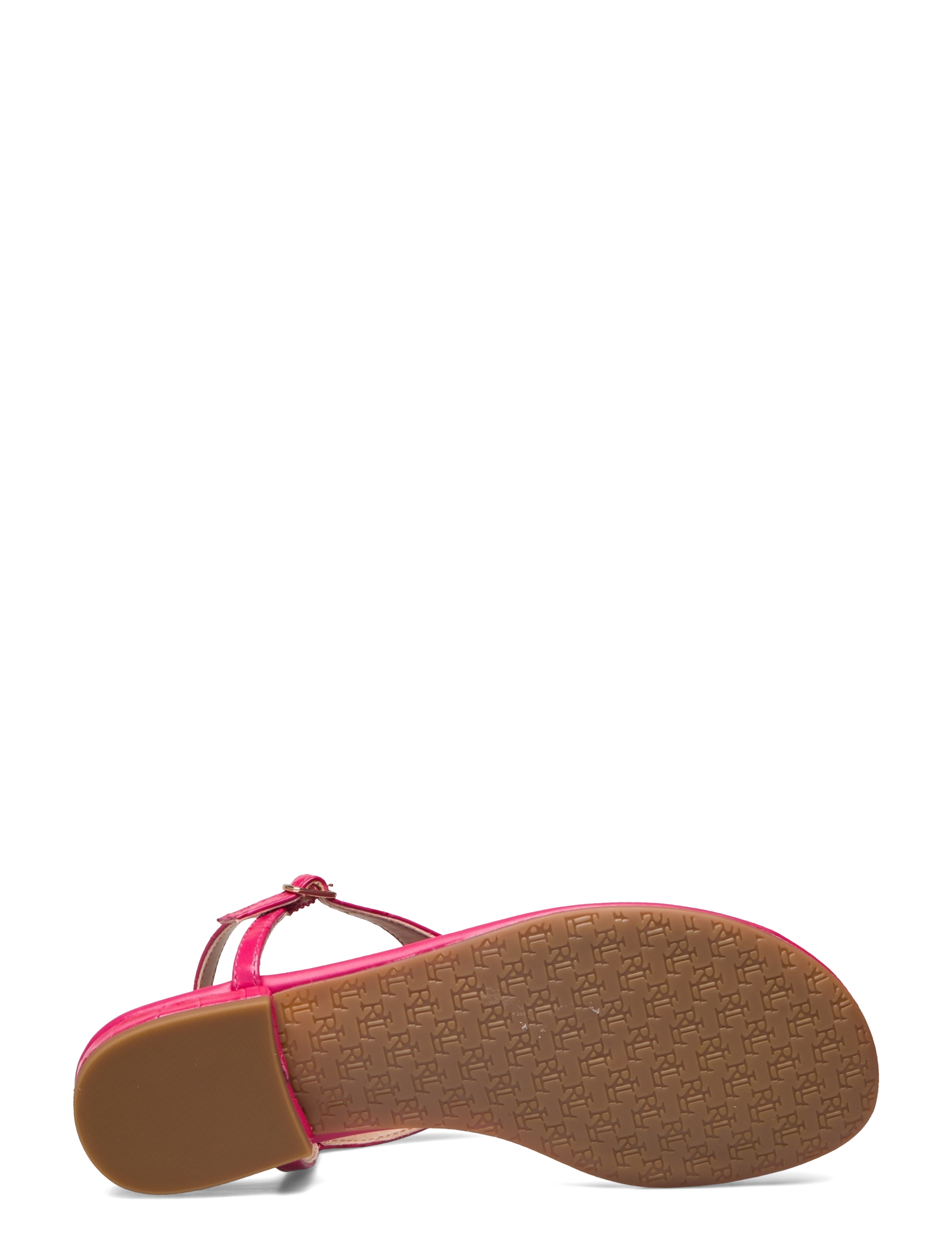 Lauren Ralph Lauren - Ellington Embossed Leather Sandal - sport pink - 4