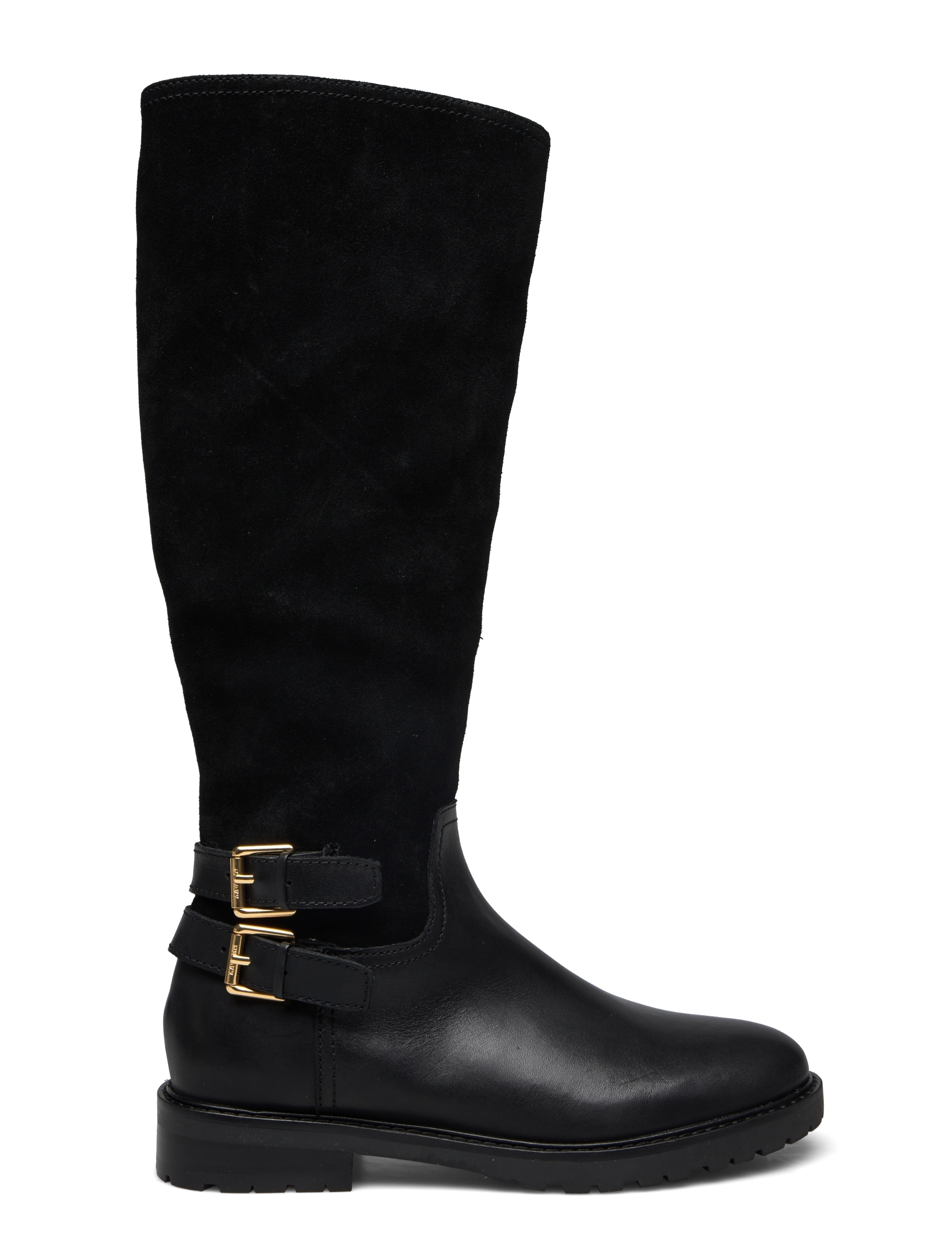 Lauren Ralph Lauren - Emelie Leather & Suede Riding Boot - black/black - 1