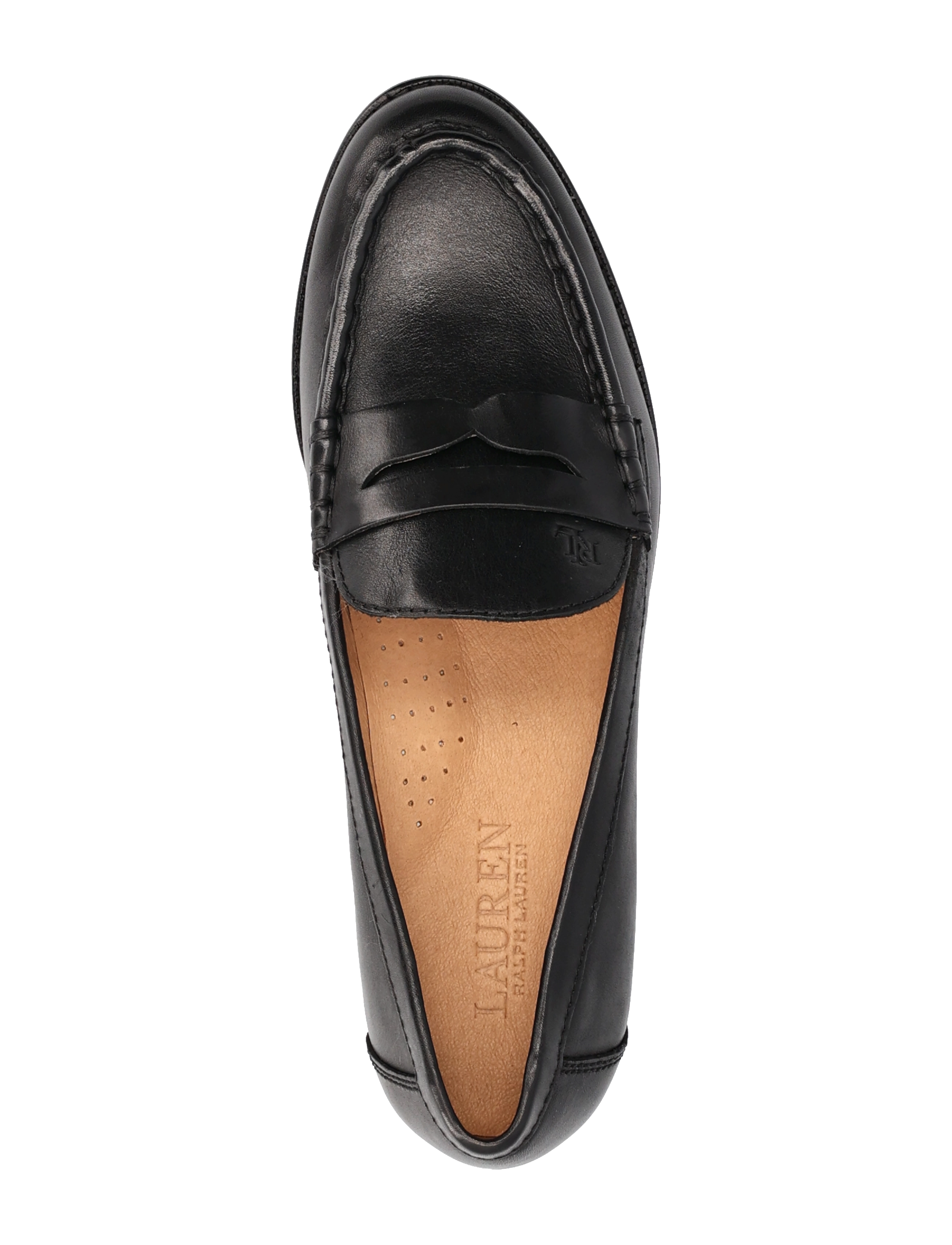 Lauren Ralph Lauren - Wynnie Burnished Leather Loafer - fashion trends - black - 3