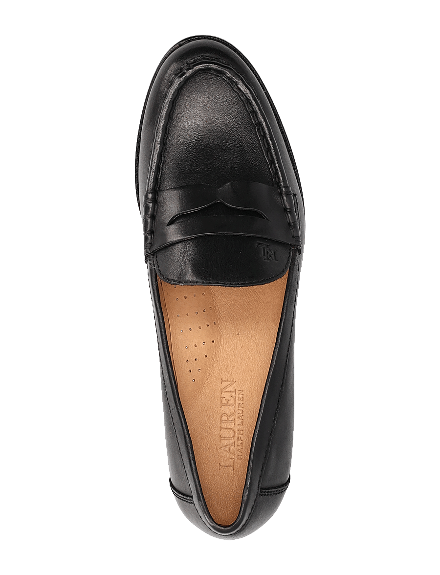 Lauren Ralph Lauren - Wynnie Burnished Leather Loafer - fashion trends - black - 3