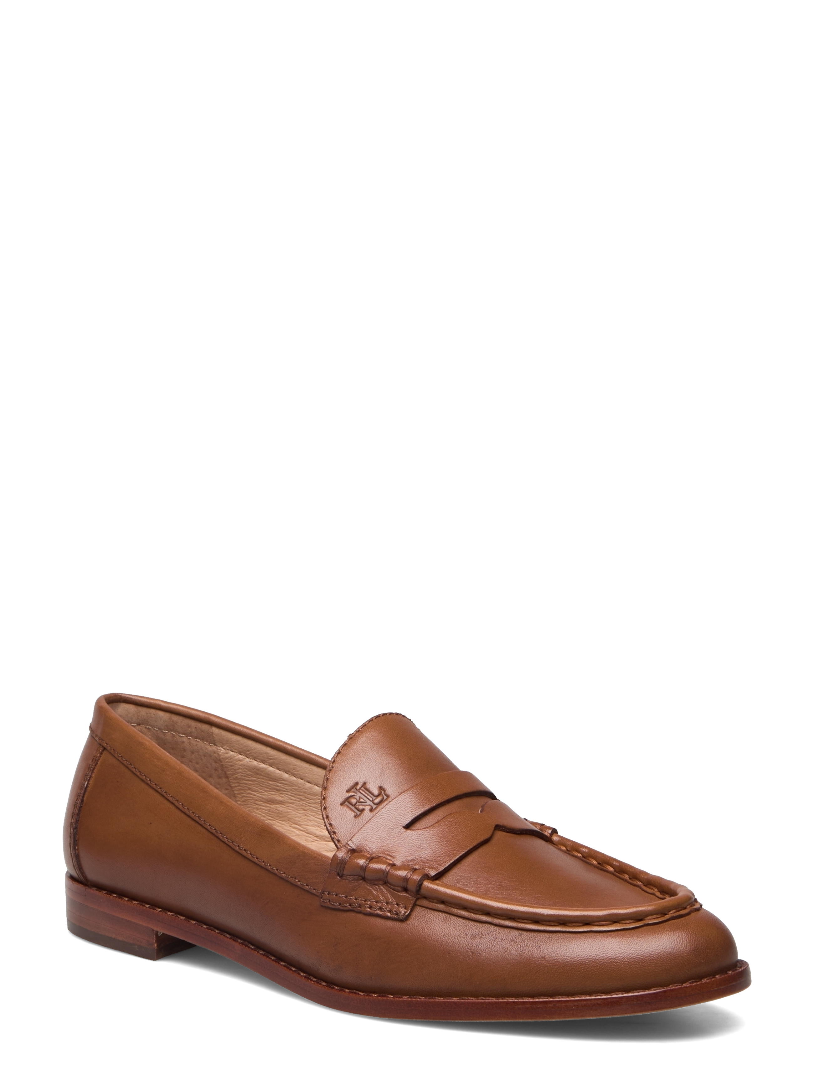 Lauren Ralph Lauren Wynnie Burnished Leather Loafer - Jalanõud - DEEP SADDLE TAN / undefined