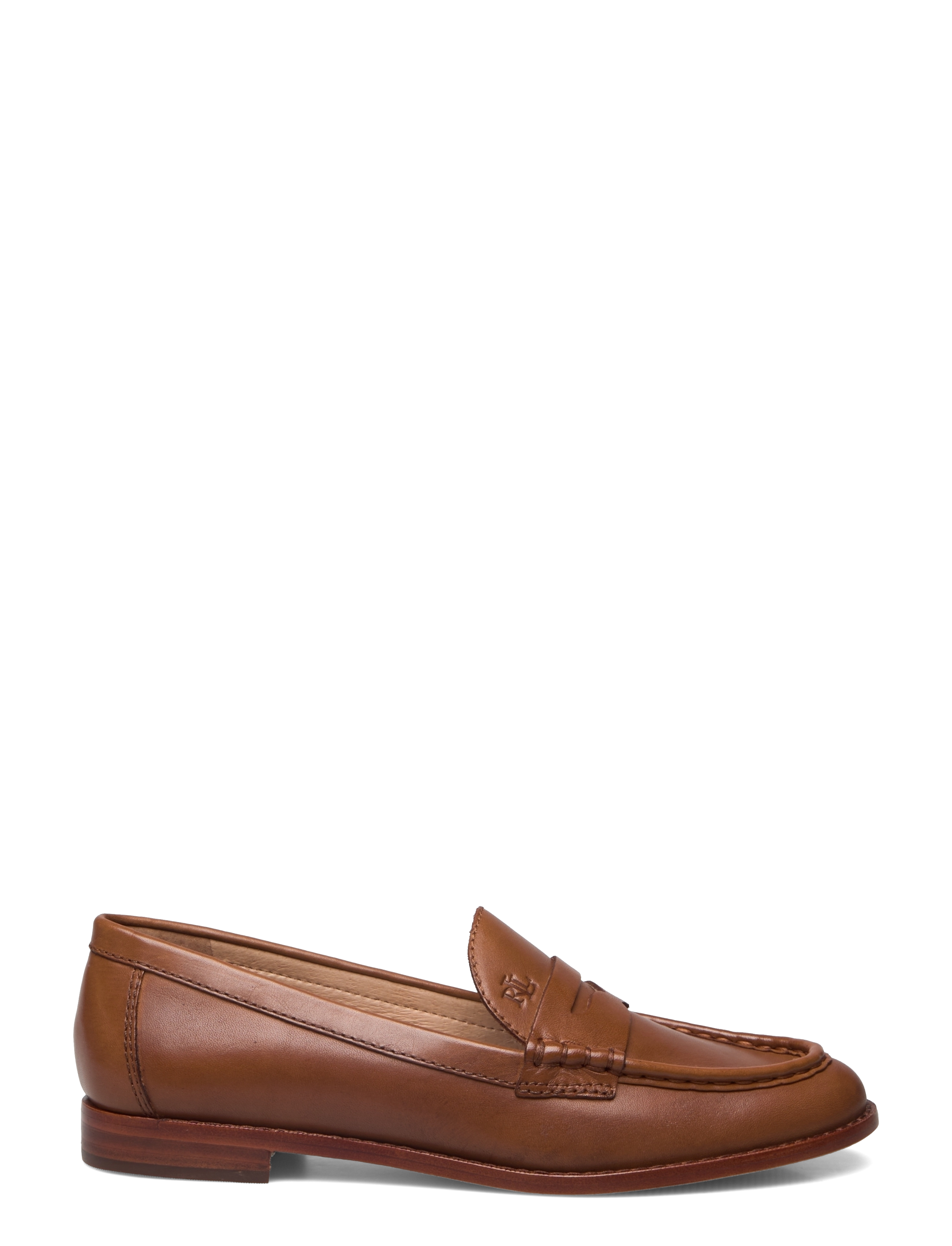 Lauren Ralph Lauren - Wynnie Burnished Leather Loafer - fashion trends - deep saddle tan - 1
