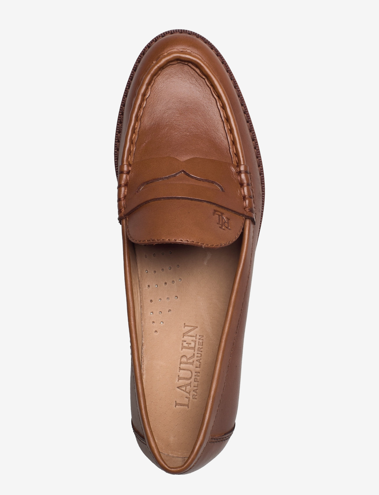 Lauren Ralph Lauren - Wynnie Burnished Leather Loafer - speciella tillfällen - deep saddle tan - 3