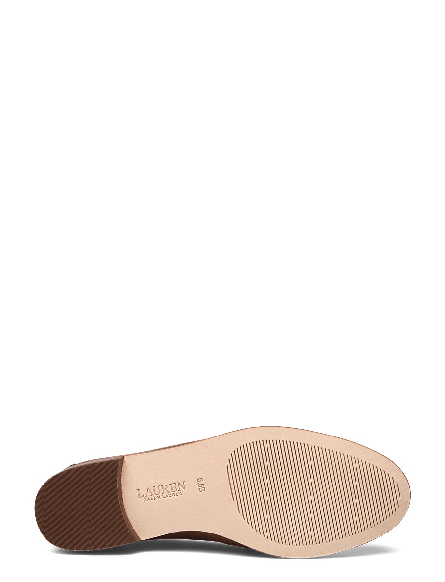 Lauren Ralph Lauren - Wynnie Burnished Leather Loafer - fashion trends - deep saddle tan - 4