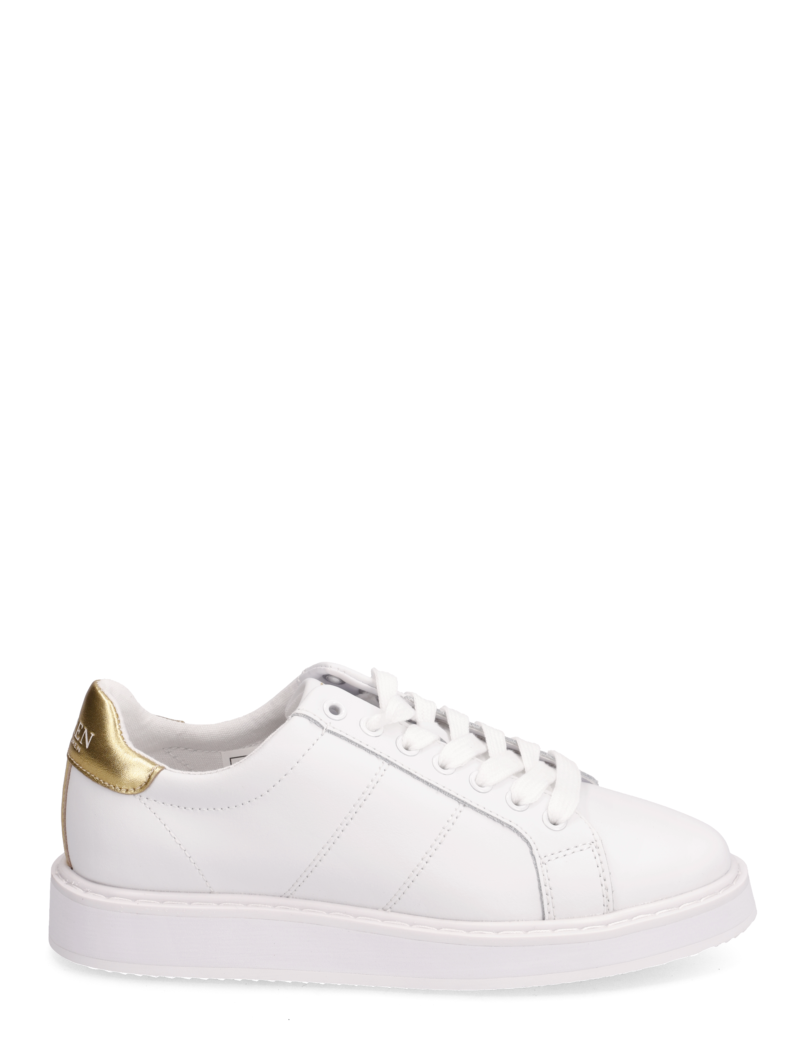 Lauren Ralph Lauren - Angeline IV Action Leather Sneaker - rl white/rl gold - 1