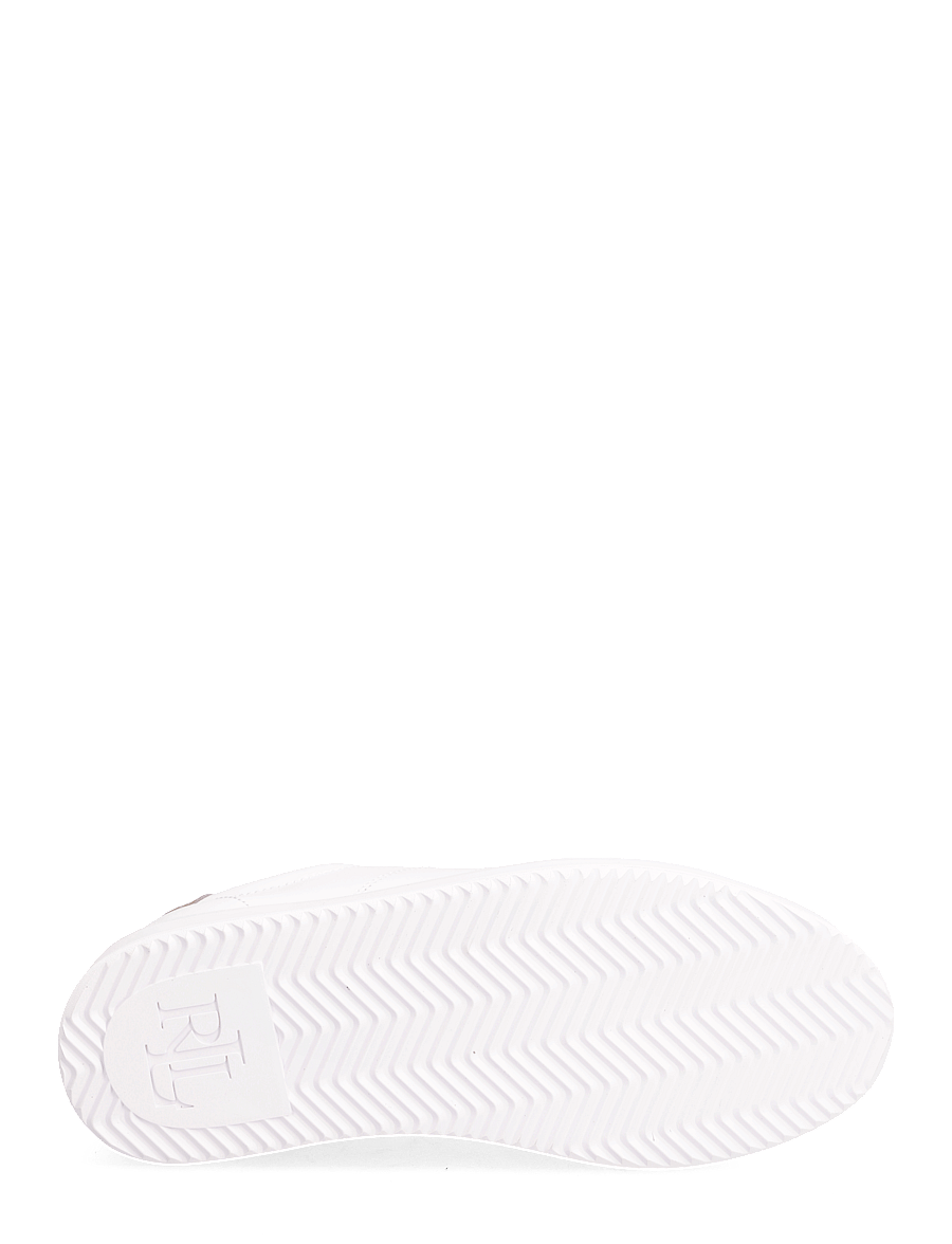 Lauren Ralph Lauren - Angeline IV Action Leather Sneaker - rl white/rl gold - 4