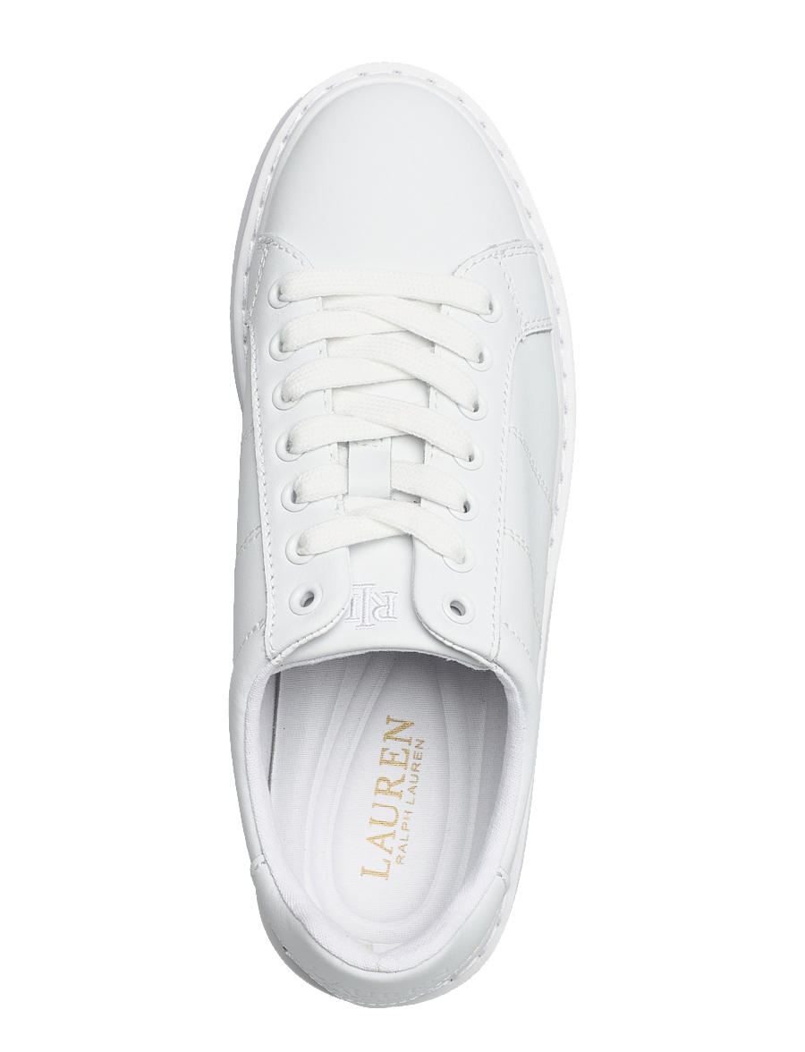 Lauren Ralph Lauren - Angeline IV Action Leather Sneaker - rl white/rl white - 3