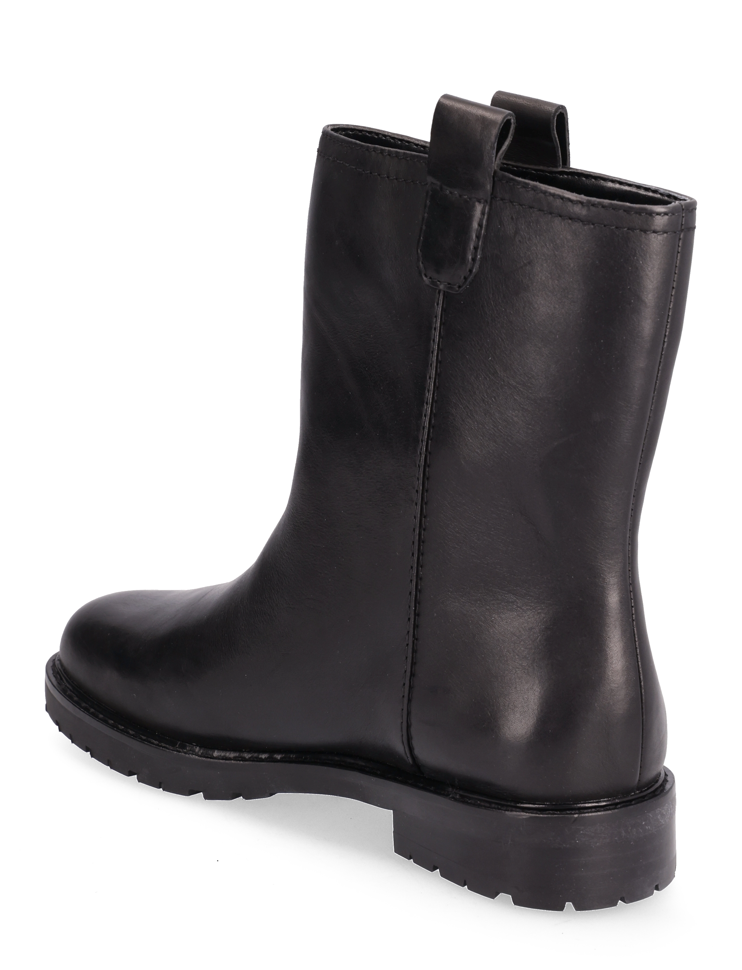Lauren Ralph Lauren - Evelynn Burnished Leather Bootie - black - 2