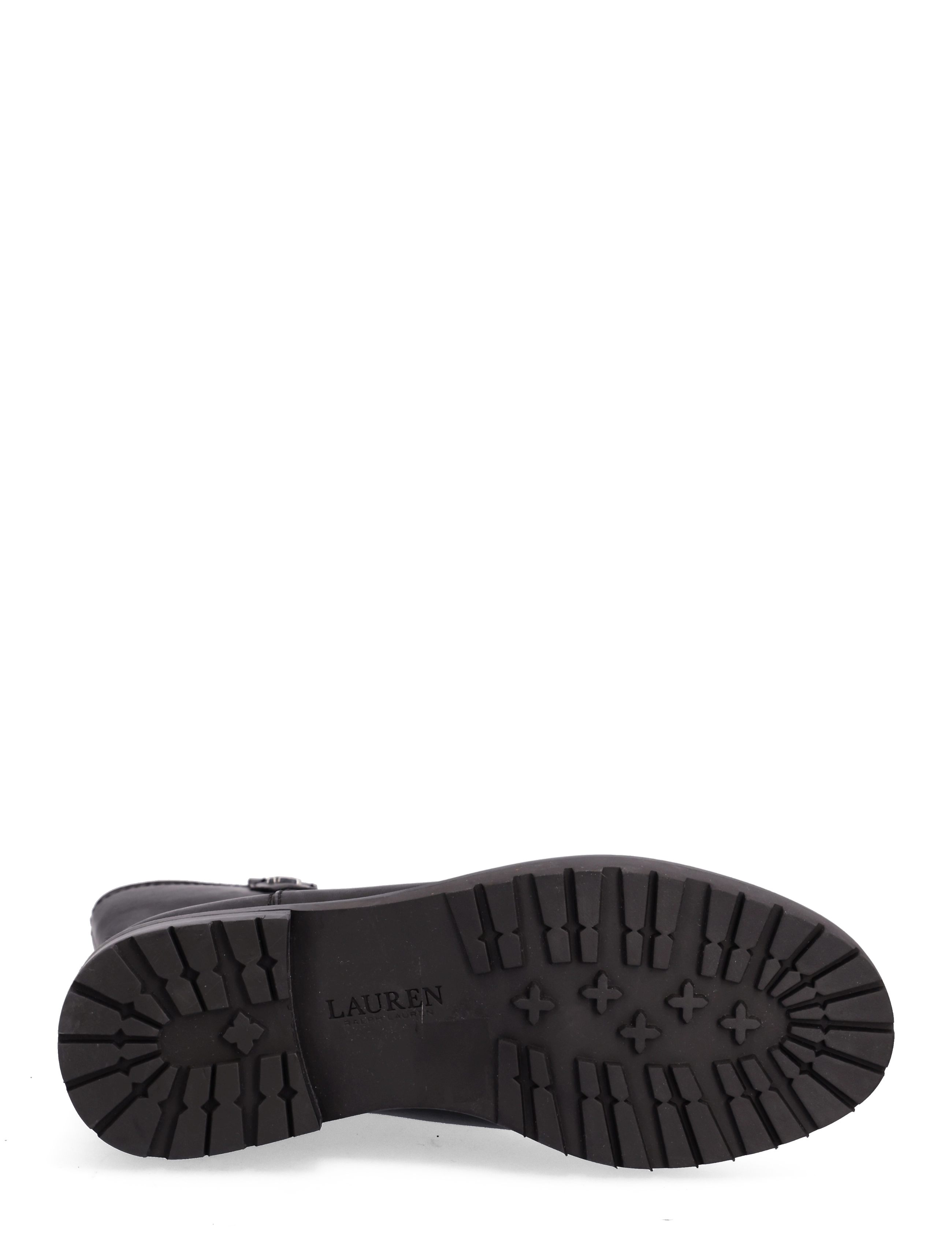 Lauren Ralph Lauren - Evelynn Burnished Leather Bootie - black - 4