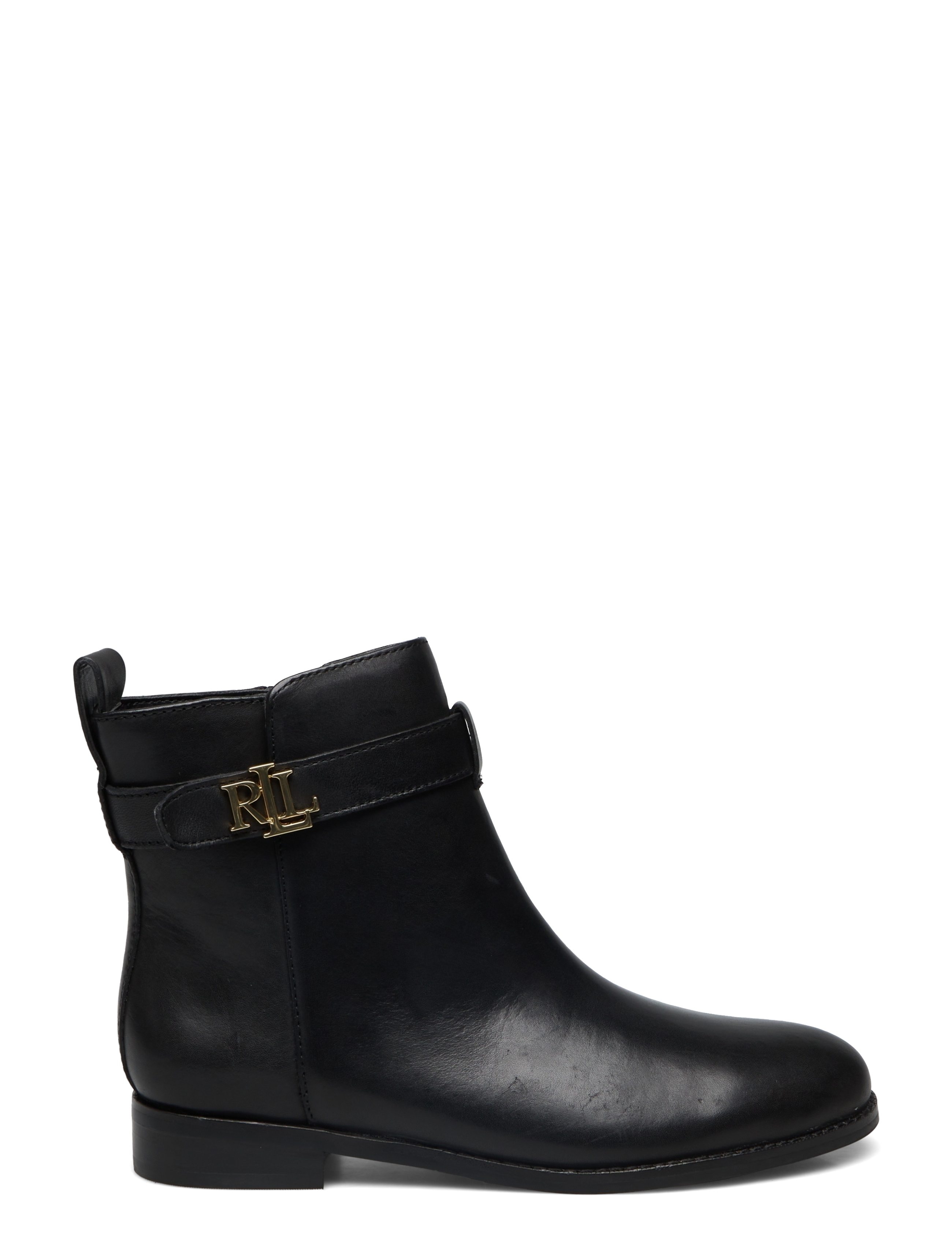 Lauren Ralph Lauren - Briele Burnished Leather Bootie - black - 1
