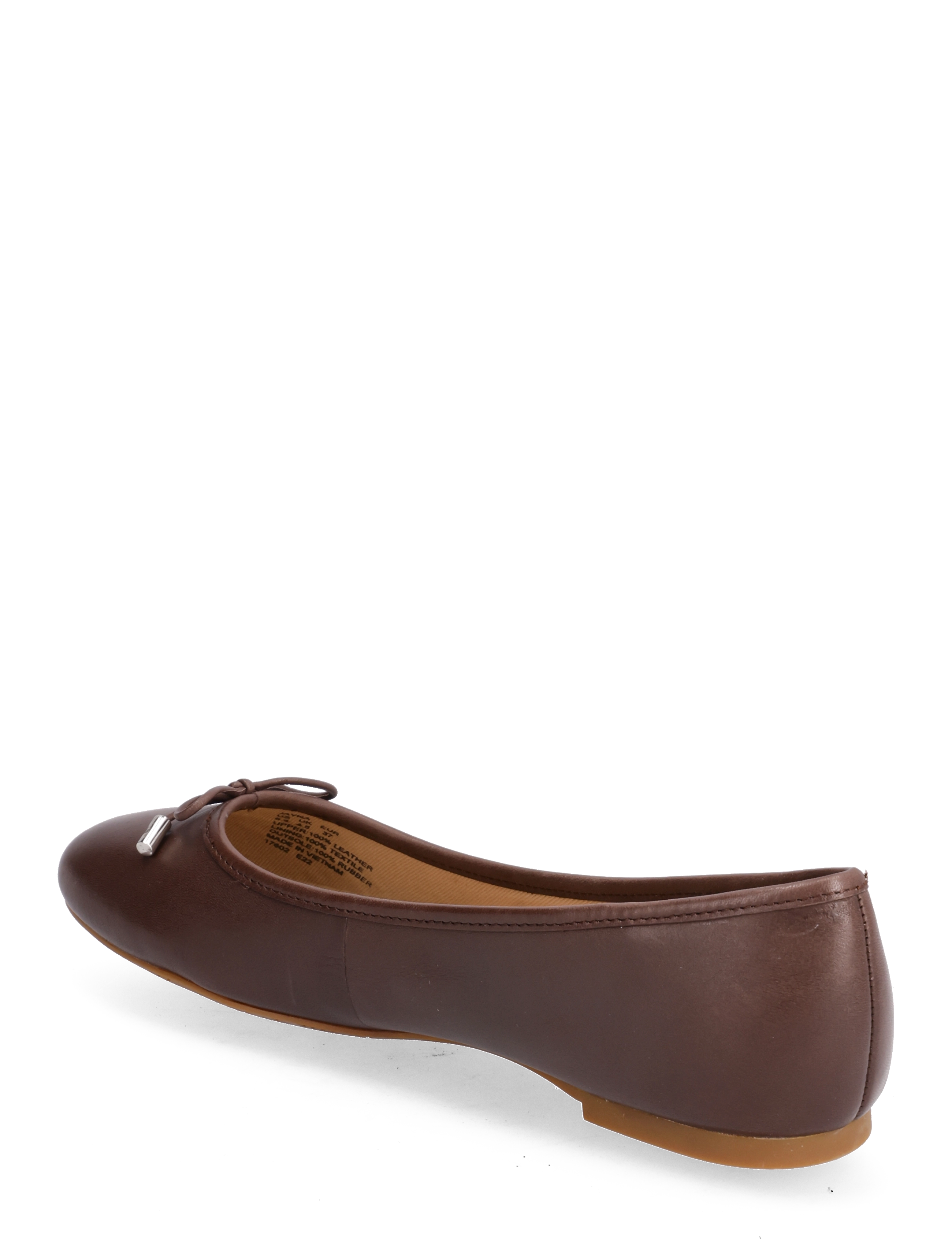 Lauren Ralph Lauren - Jayna Burnished Leather Flat - chestnut brown - 2