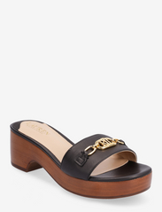 Roxanne Nappa Leather Sandal - BLACK