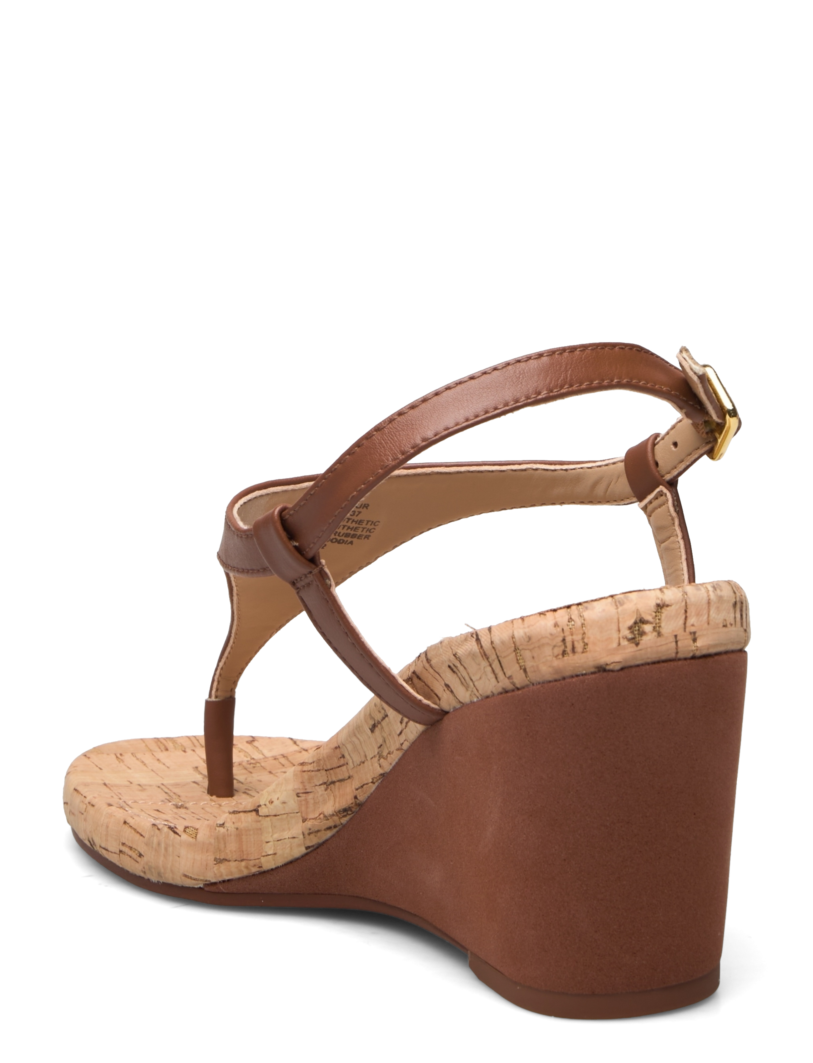Lauren Ralph Lauren - Jeannie Faux-Leather Sandal - deep saddle tan - 2