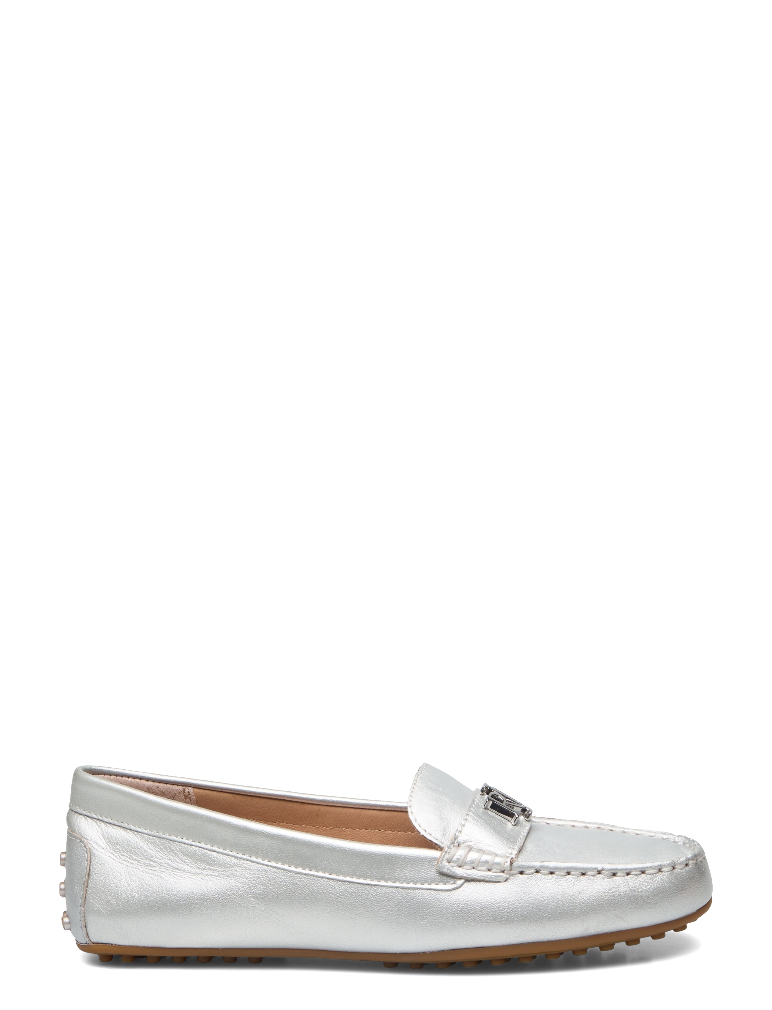 Lauren Ralph Lauren - MTLC SHEEP NAPPA-BARNSBURY-FL-DRV - bright silver - 1