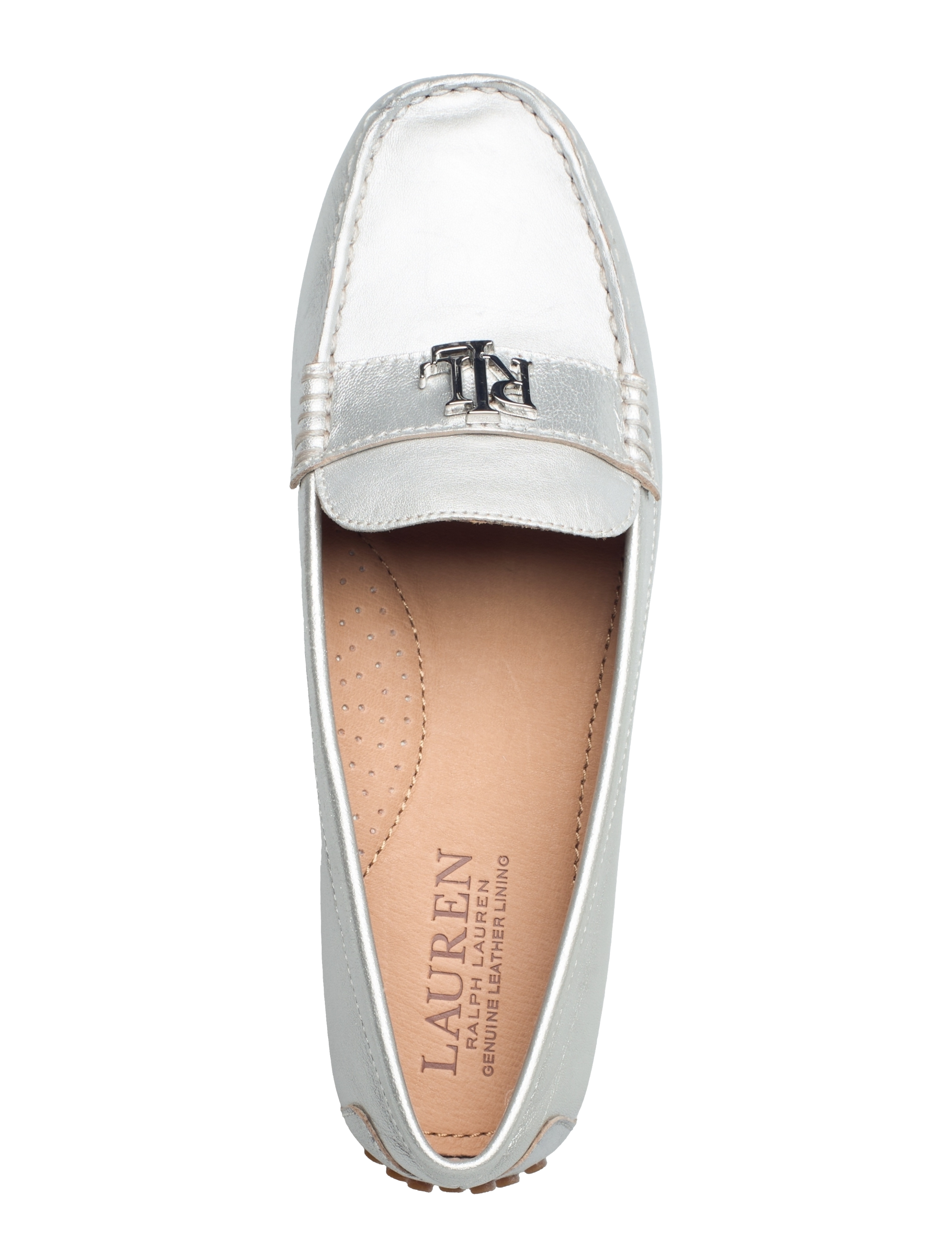 Lauren Ralph Lauren - MTLC SHEEP NAPPA-BARNSBURY-FL-DRV - bright silver - 3