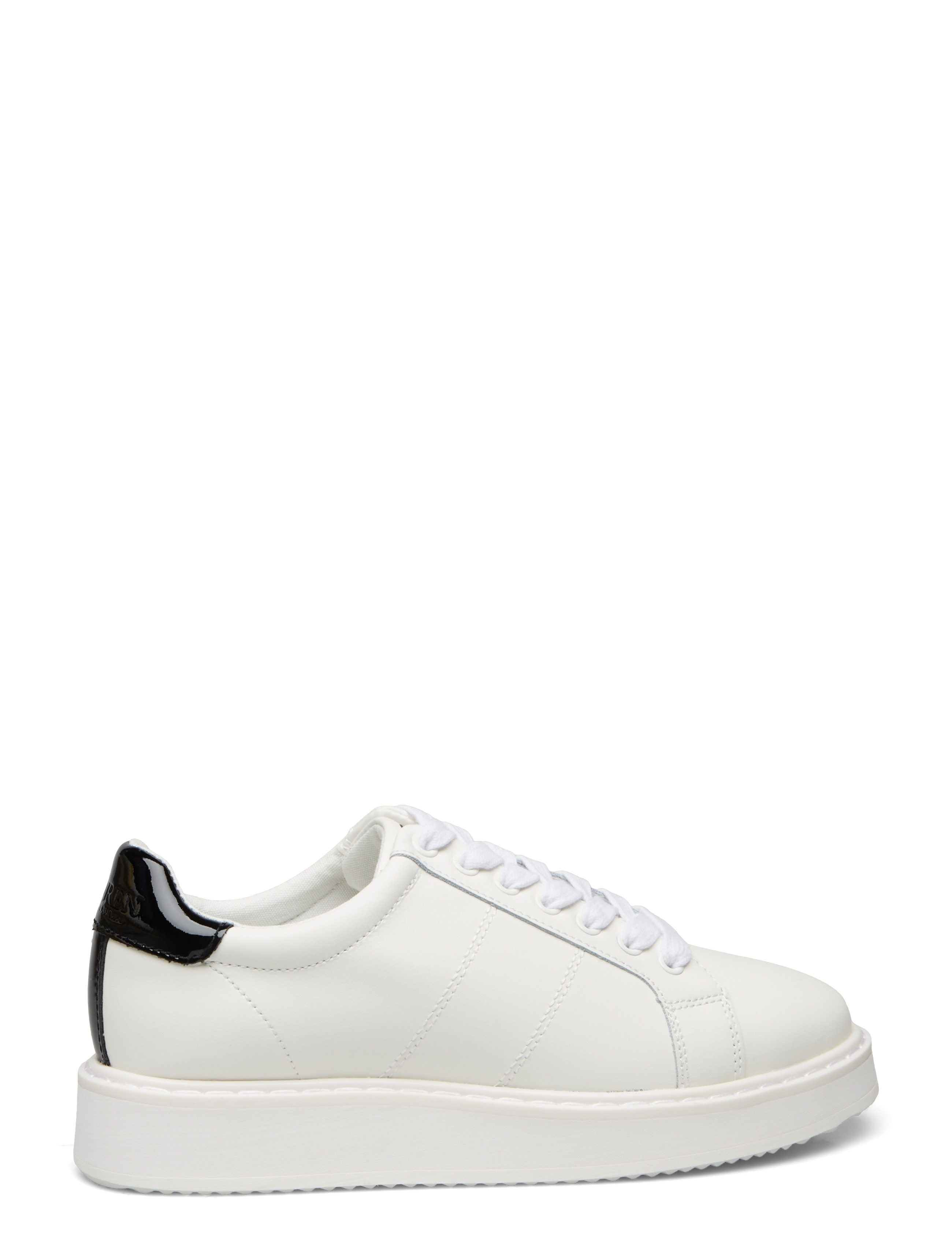 Lauren Ralph Lauren - Angeline IV Action Leather Sneaker - snow white/black - 1