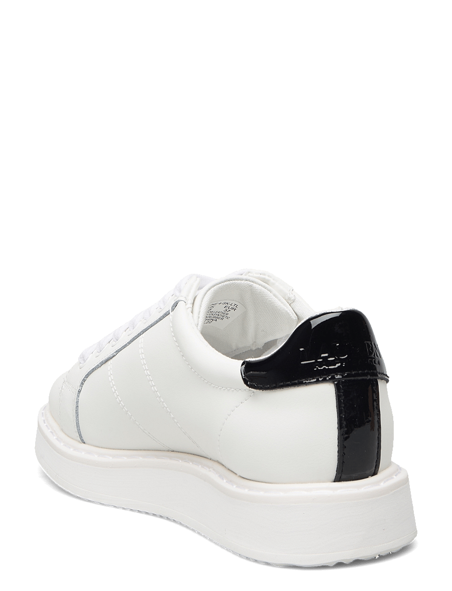 Lauren Ralph Lauren - Angeline IV Action Leather Sneaker - snow white/black - 2