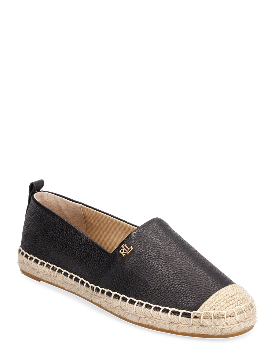 Lauren Ralph Lauren - Cameryn IV Tumbled Leather Espadrille - black - 0