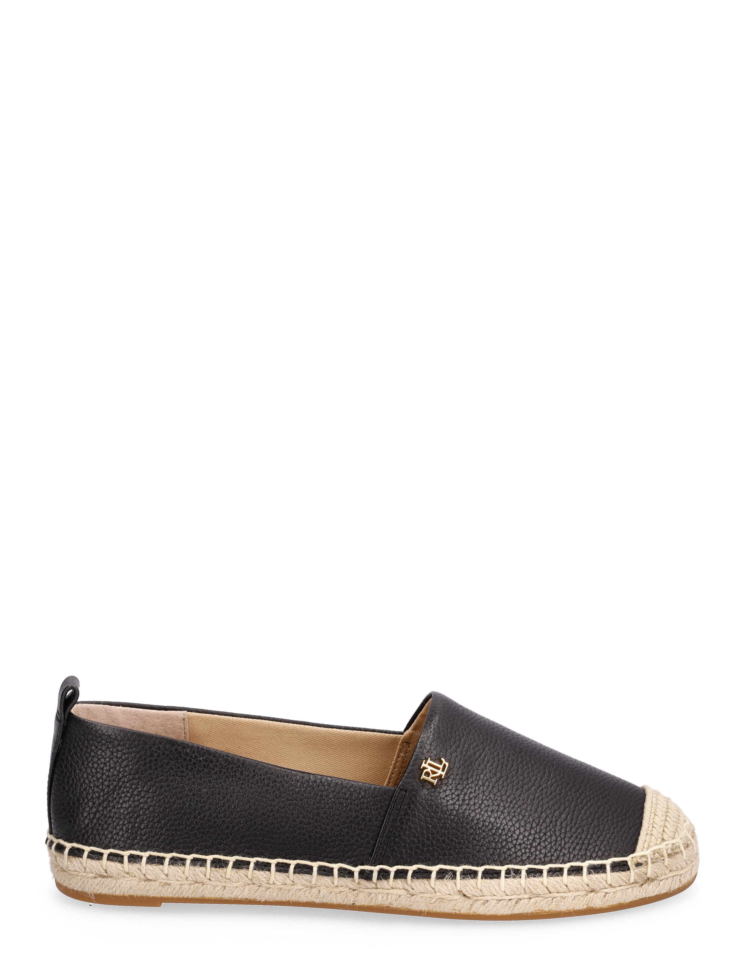 Lauren Ralph Lauren - Cameryn IV Tumbled Leather Espadrille - black - 1