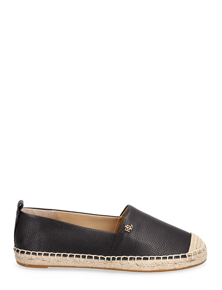 Lauren Ralph Lauren - Cameryn IV Tumbled Leather Espadrille - black - 1