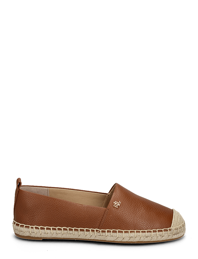 Lauren Ralph Lauren - Cameryn IV Tumbled Leather Espadrille - espadrilles - deep saddle tan - 1