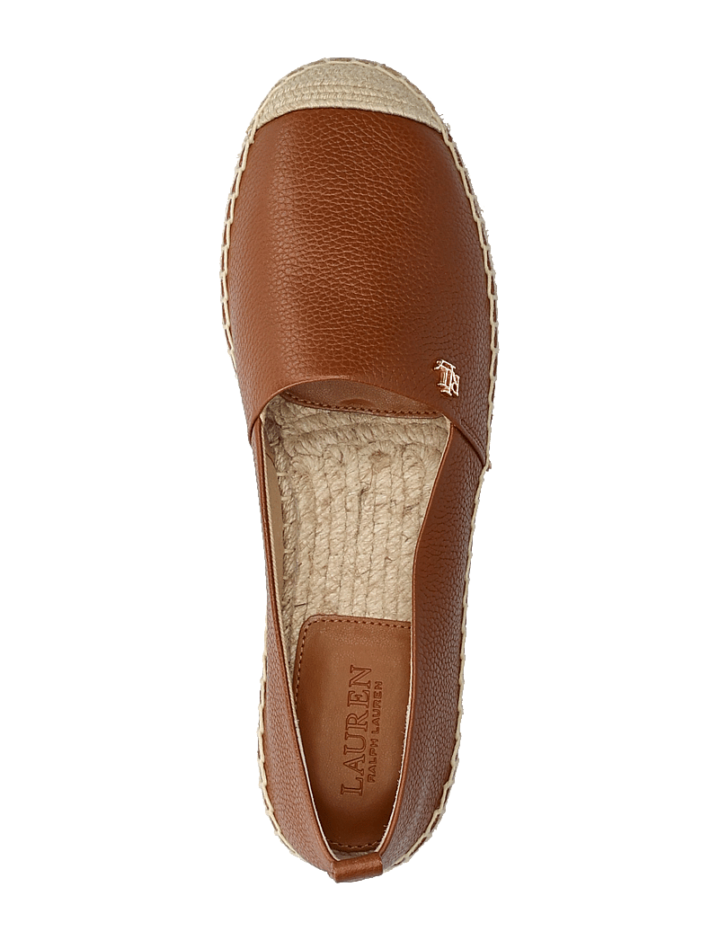 Lauren Ralph Lauren - Cameryn IV Tumbled Leather Espadrille - espadrilles - deep saddle tan - 3