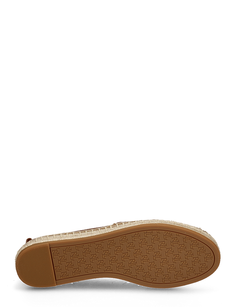 Lauren Ralph Lauren - Cameryn IV Tumbled Leather Espadrille - espadrilles - deep saddle tan - 4