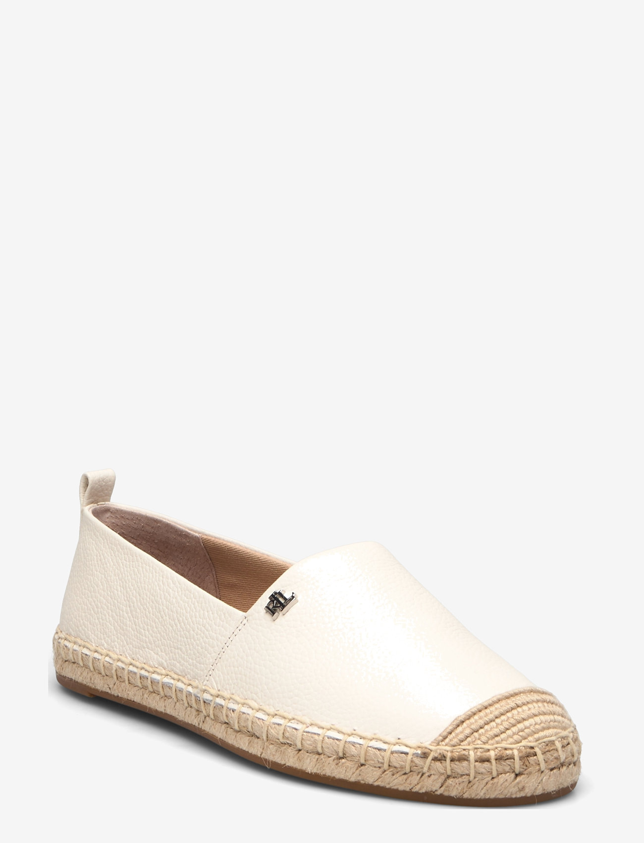 Lauren Ralph Lauren - Cameryn IV Tumbled Leather Espadrille - espadrillos - soft white - 0