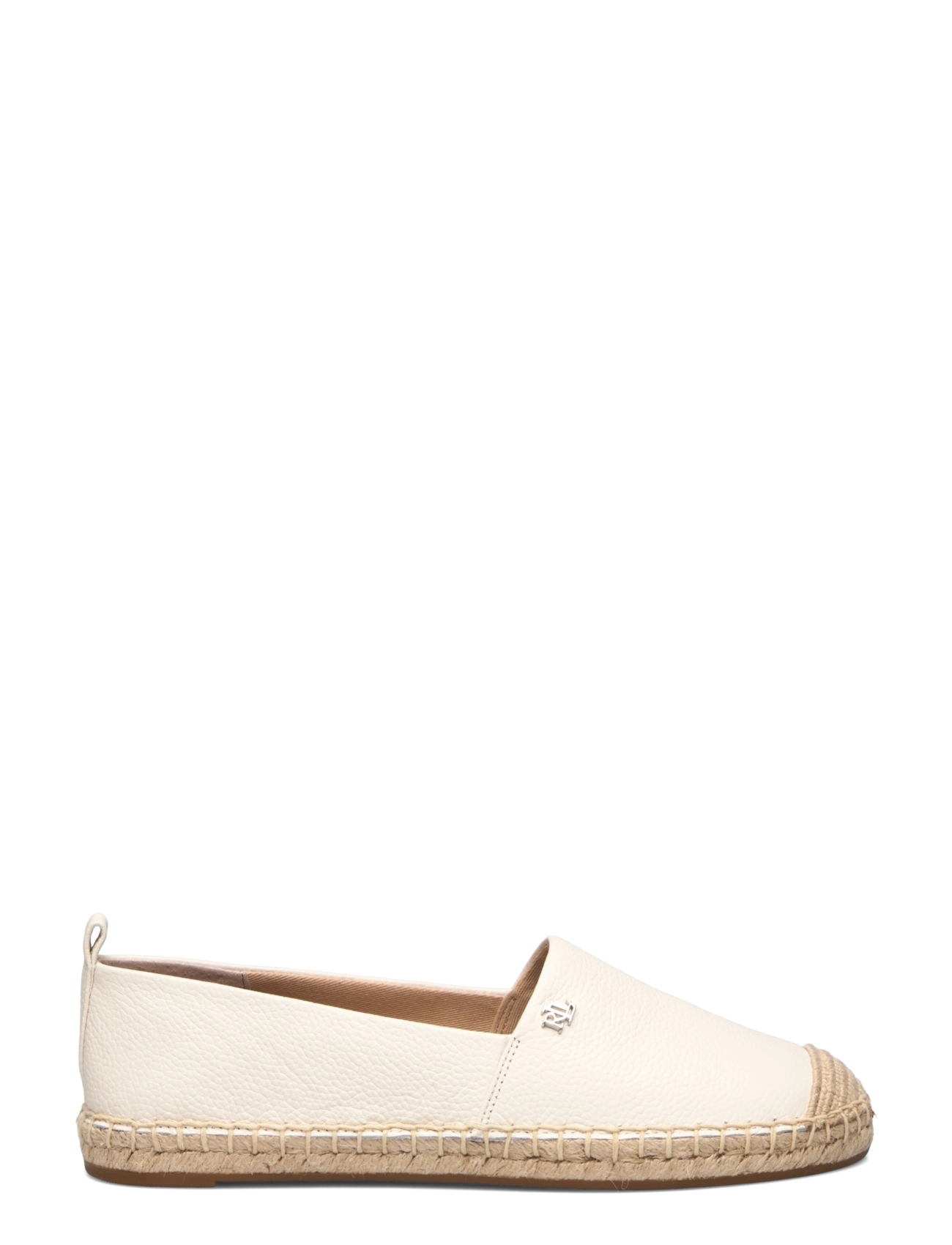 Lauren Ralph Lauren - Cameryn IV Tumbled Leather Espadrille - soft white - 1