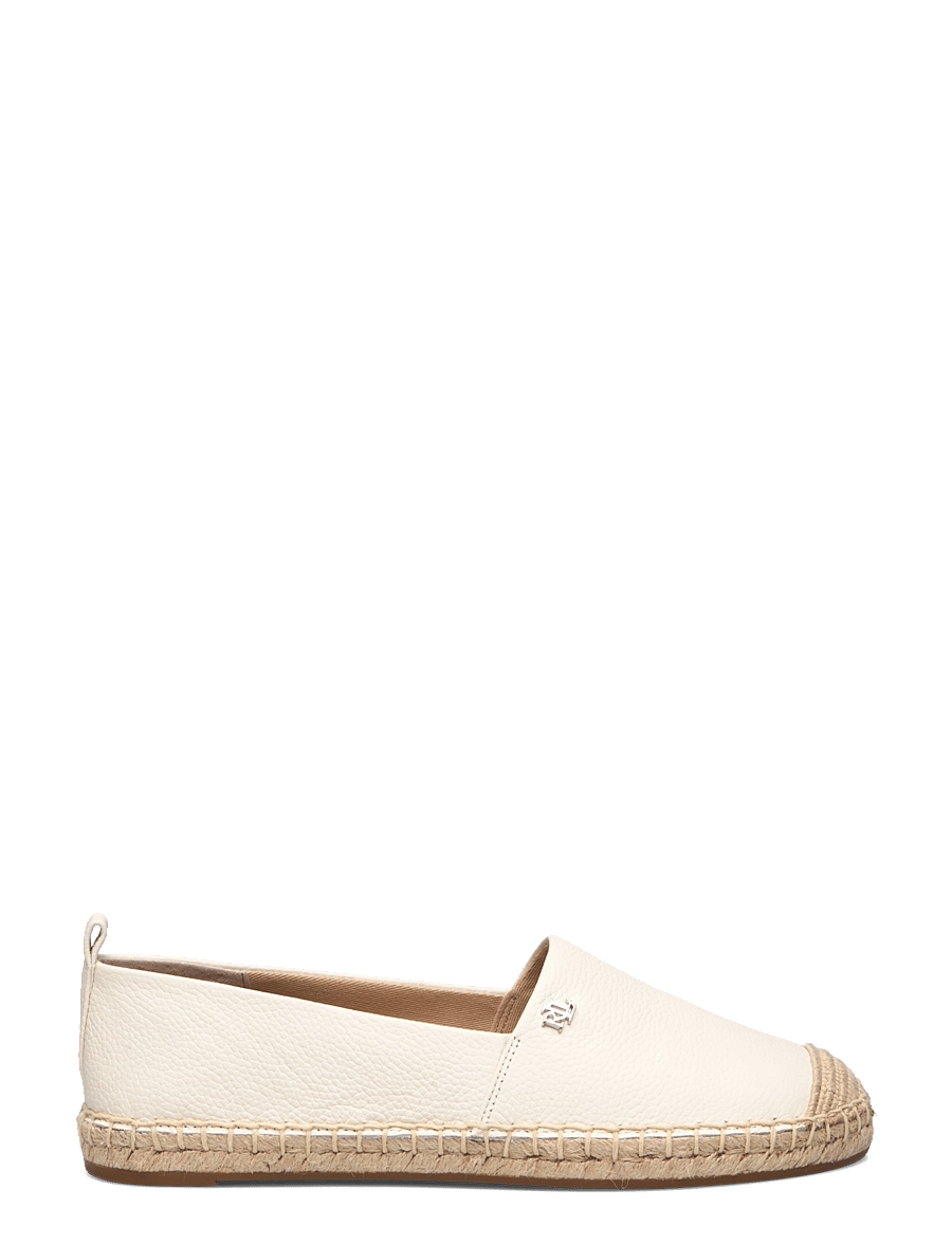 Lauren Ralph Lauren - Cameryn IV Tumbled Leather Espadrille - soft white - 1